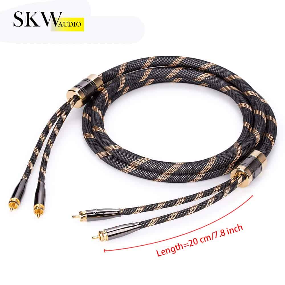 Alternative view of Cable de Audio SKW Upgrad Audiophiles 2RCA Macho a 2RCA