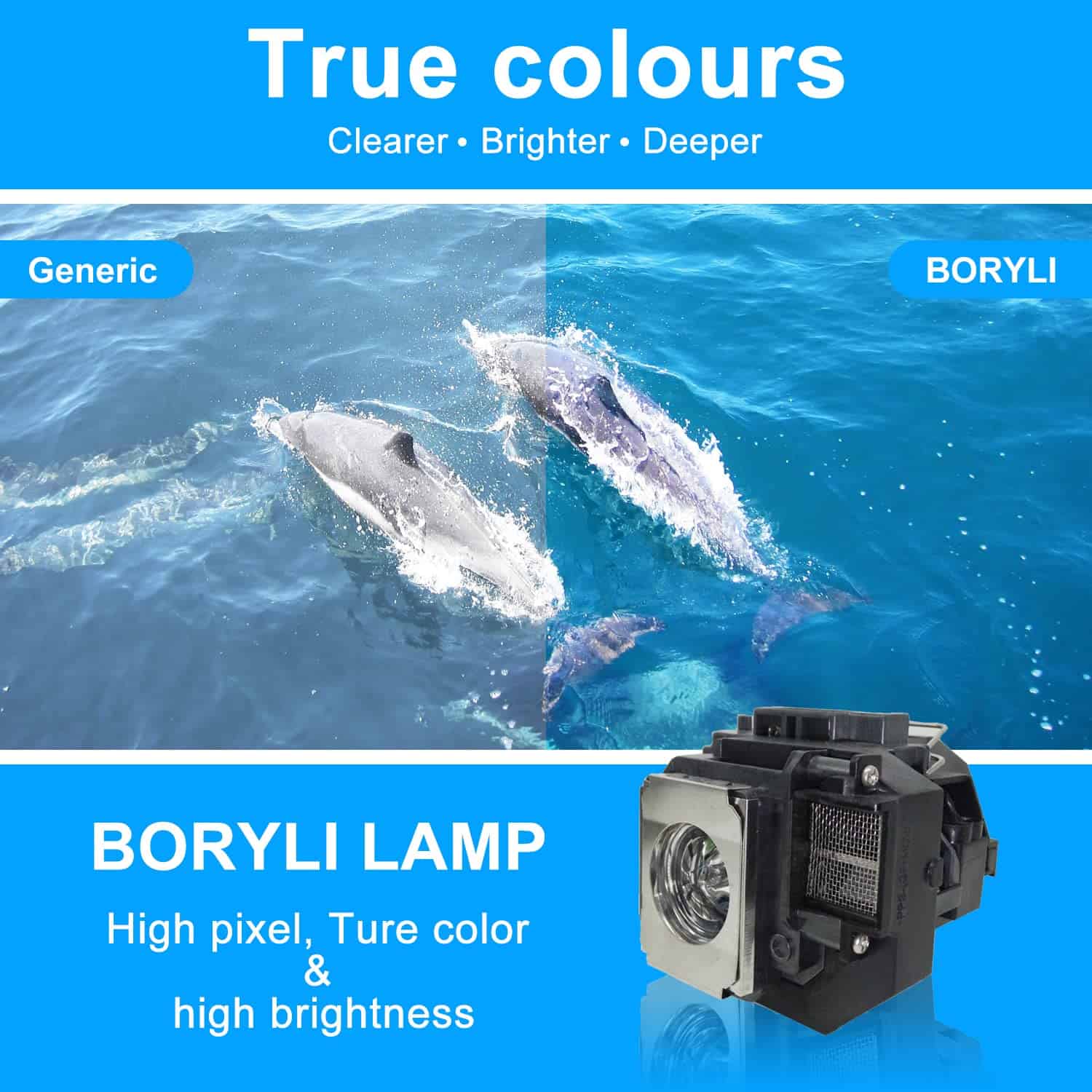 Lámpara de Proyector BORYLI para EPLP54 PowerLite Home - Image 7