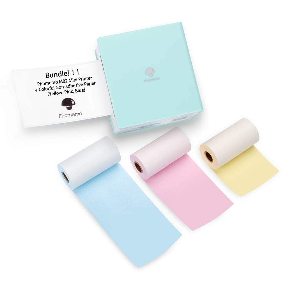 Impresora de Etiquetas Phomemo M02 Pro con 3 rollos