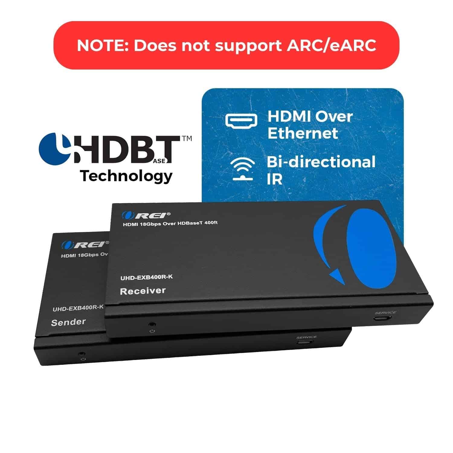 OREI 4K HDMI sobre extensor de Ethernet Balun - HDBaseT - Image 3