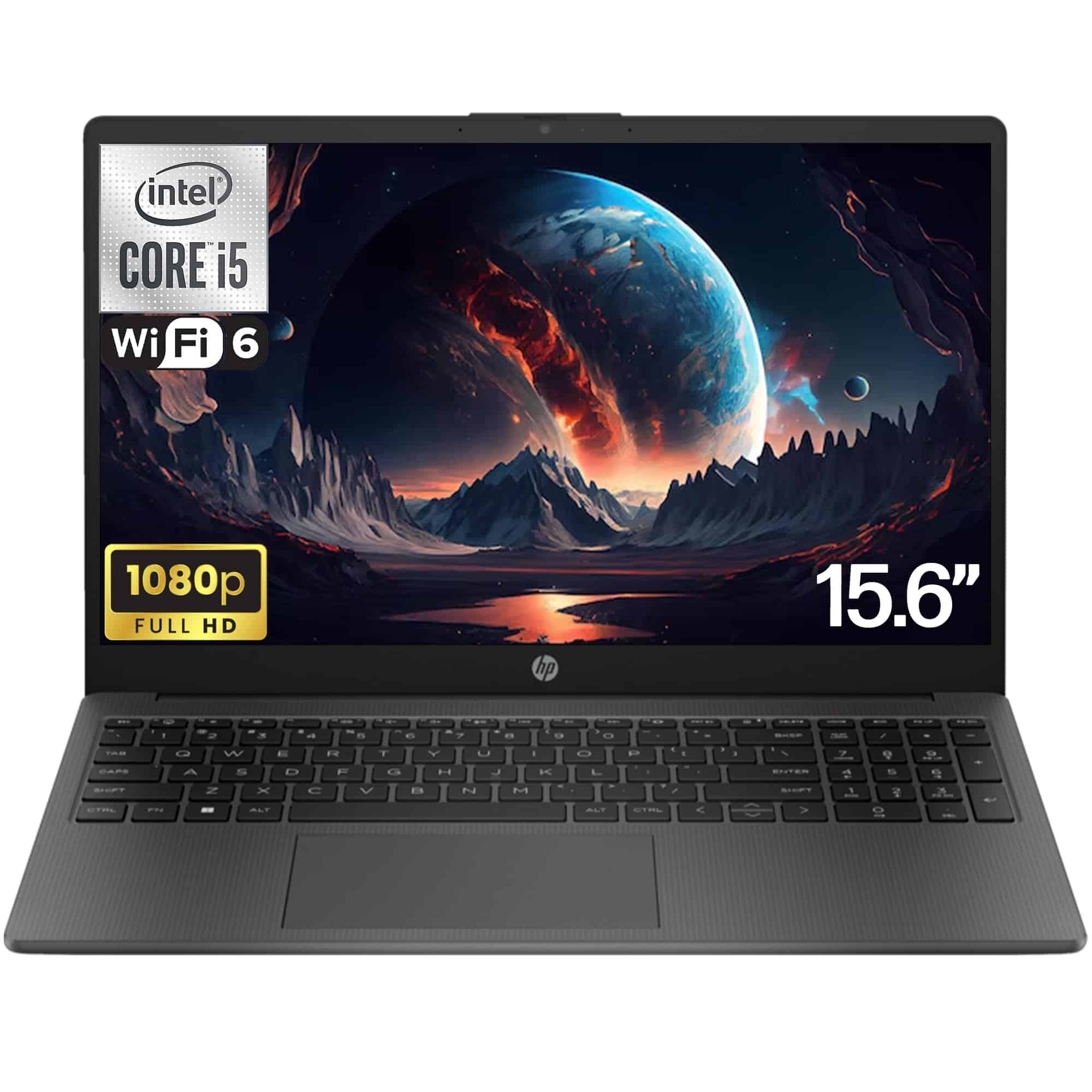 Laptop de negocios HP 250 255 G10 15.6" FHD, Intel Core