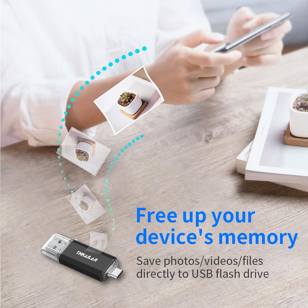 Thkailar Usb C Flash Drive 512gb 2 En 1 Otg Usb 3.1 Memory - Image 5