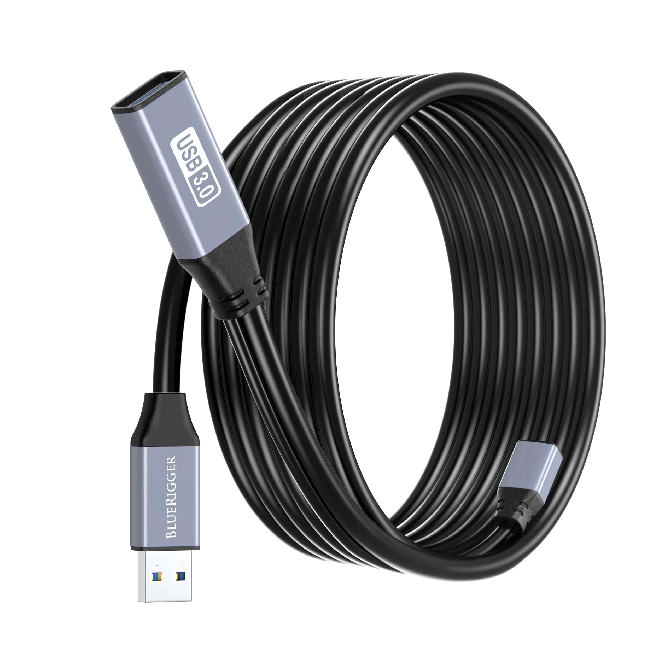 Cable de Extensión USB 3.0 BlueRigger (25FT, Activo, 5