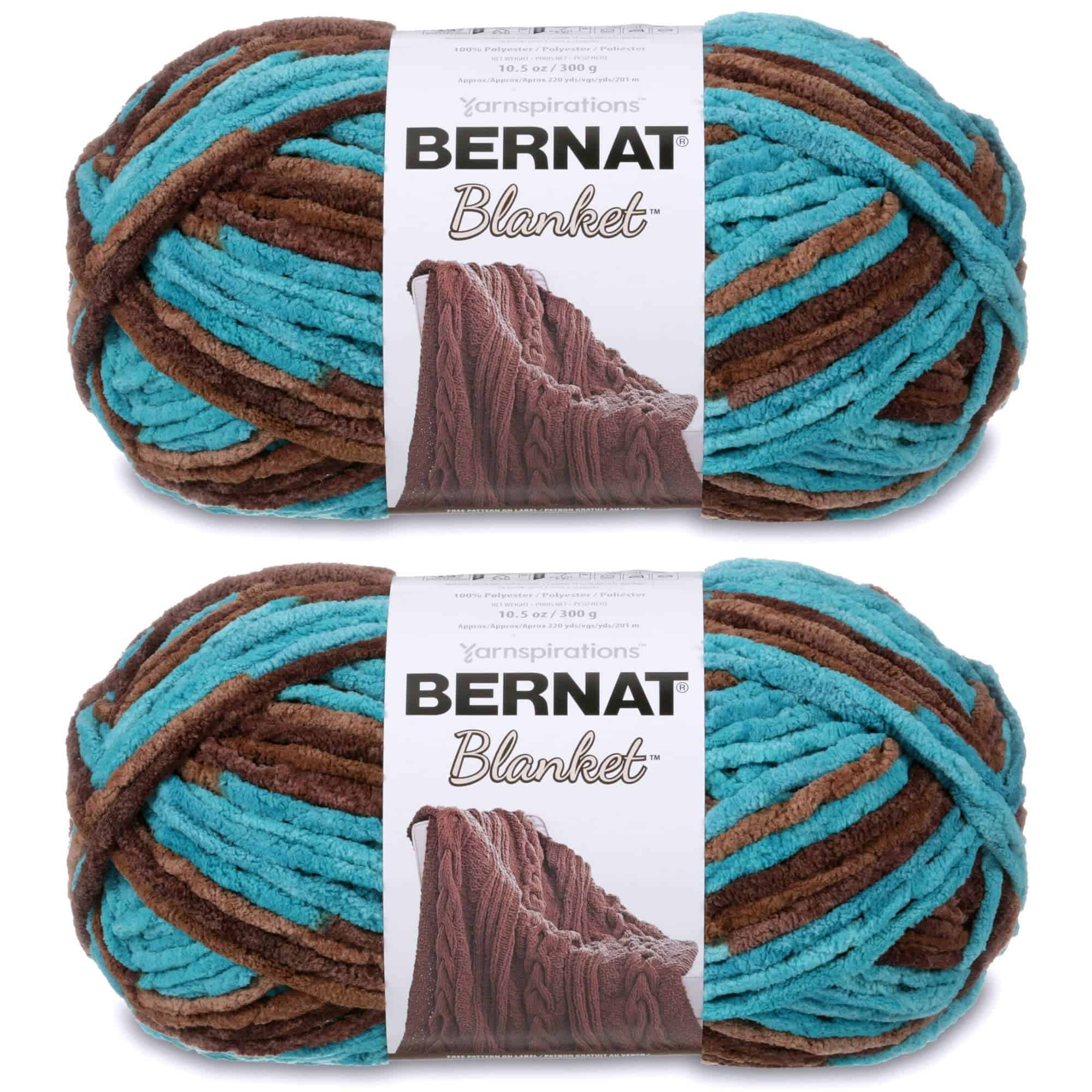 Paquete de 2 madejas de lana Bernat Blanket Big Ball más 6