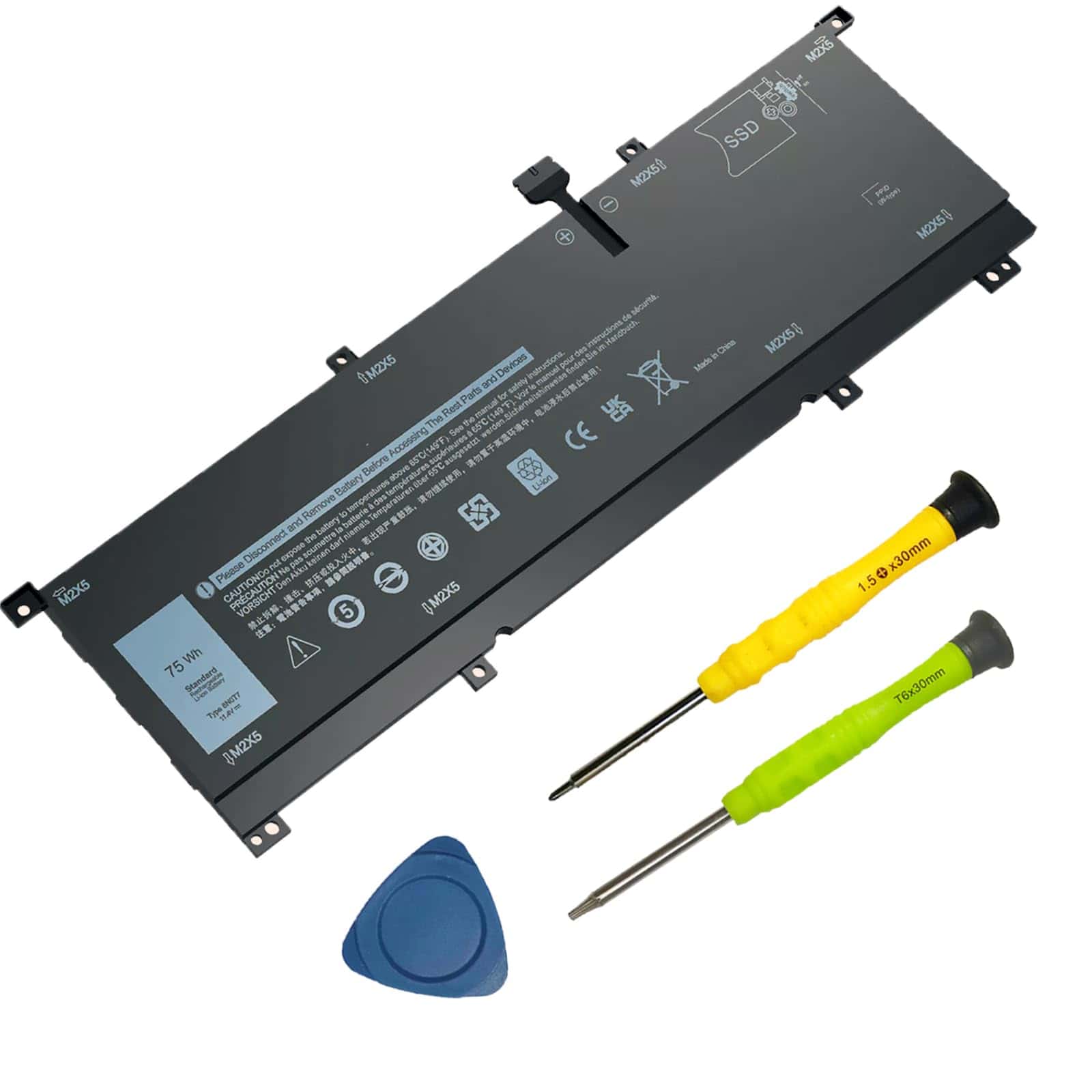 Batería de Repuesto para Laptop SUNNEAR 8N0T7 para DELL XPS