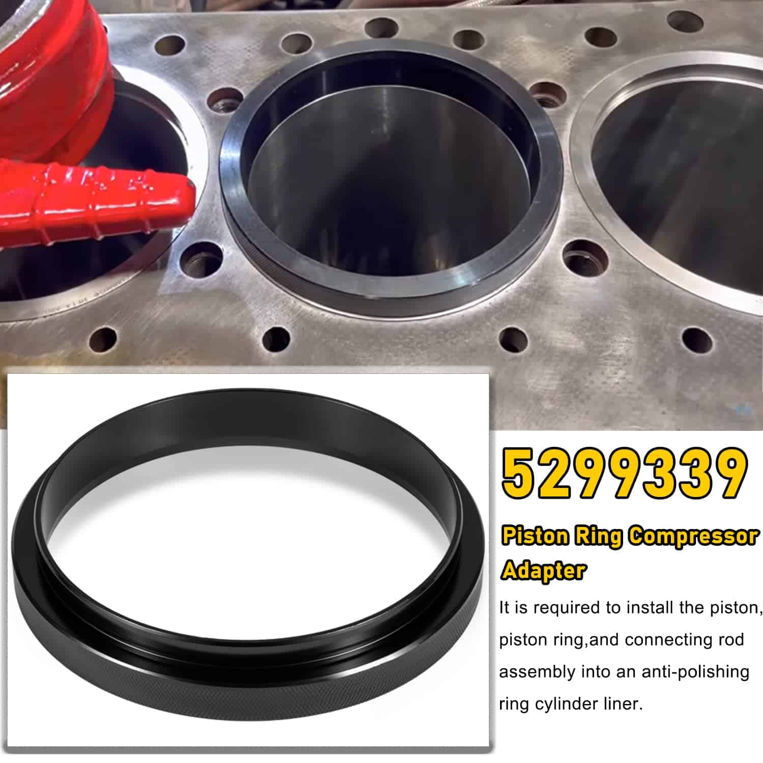 3pcs Adaptador de Compresor de Anillo de Pistón y Anillo - Imagen 3