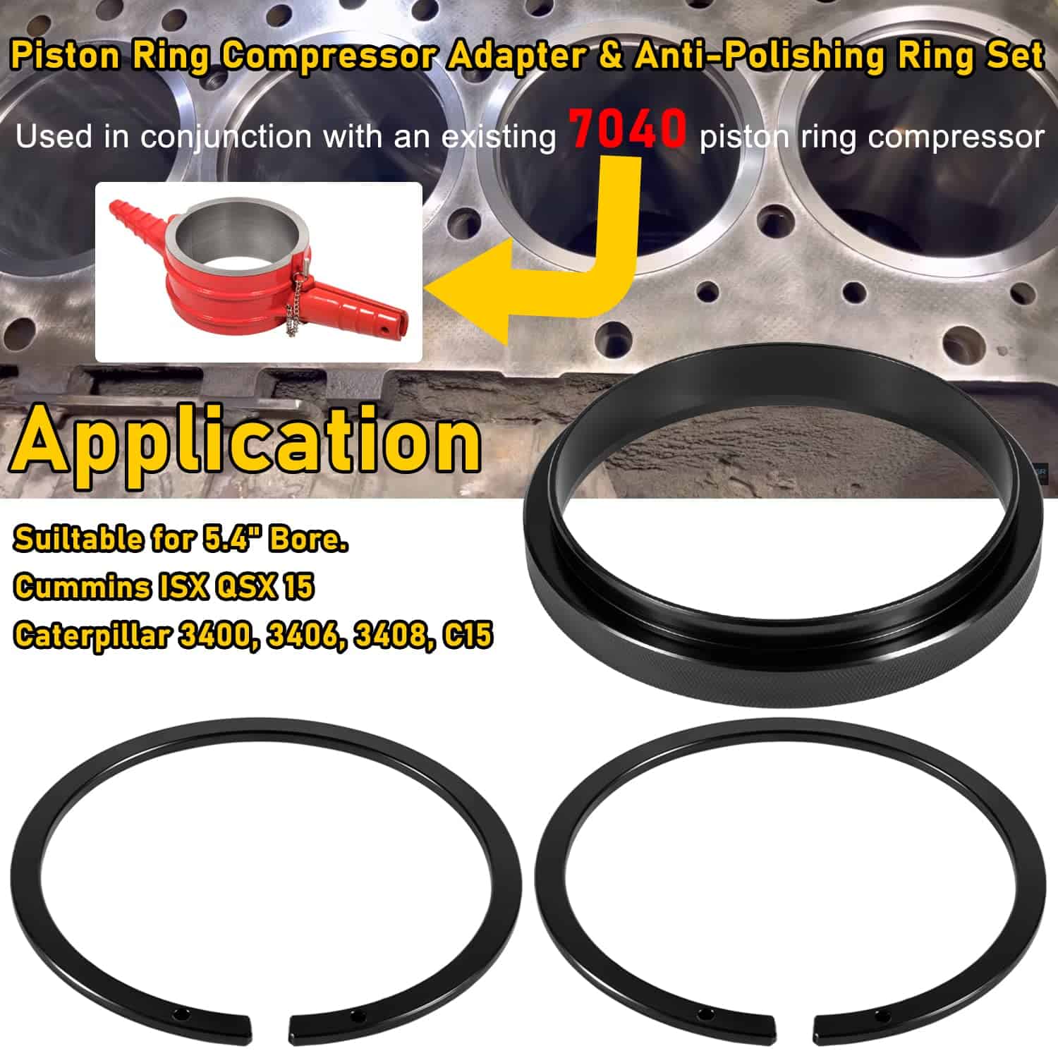 3pcs Adaptador de Compresor de Anillo de Pistón y Anillo - Imagen 5