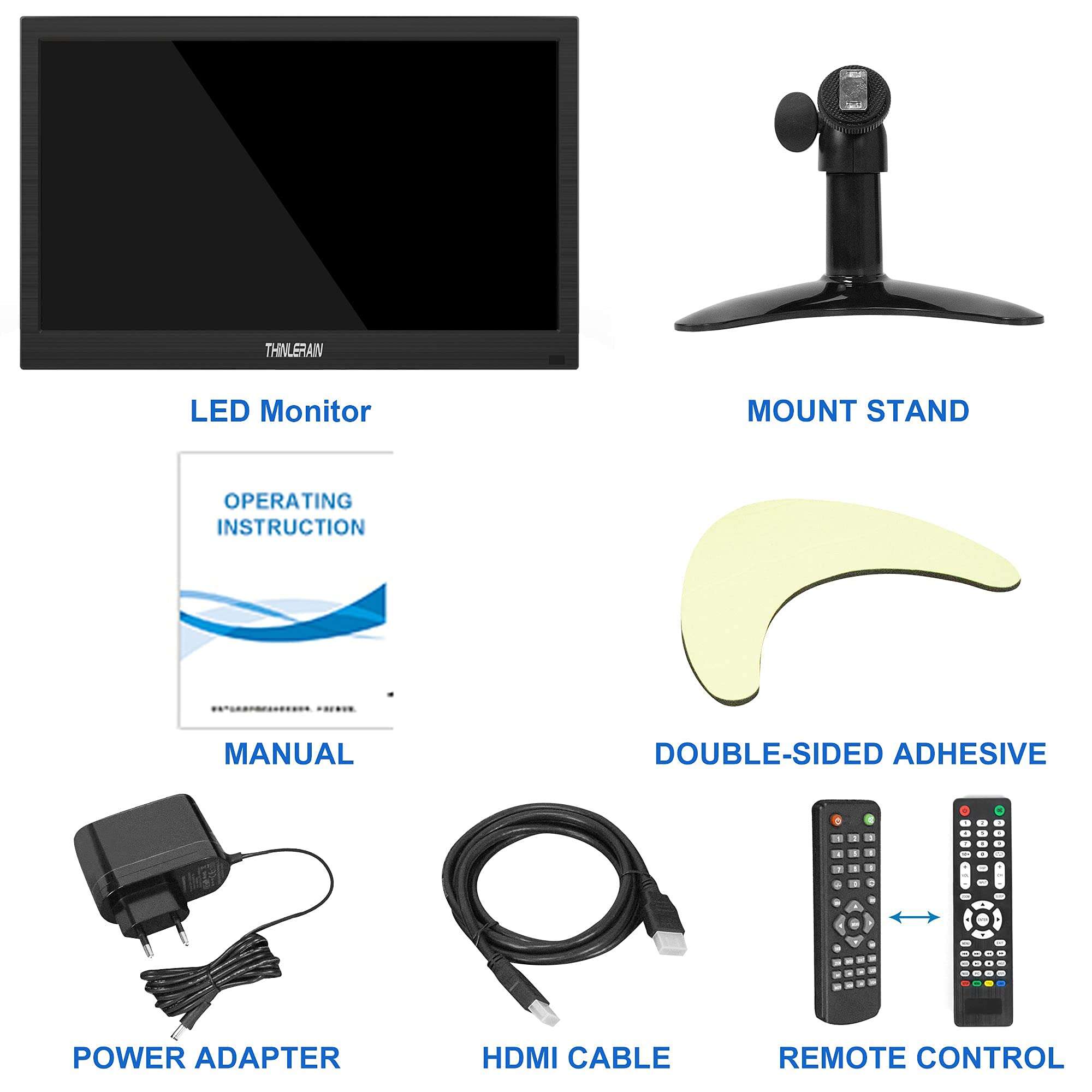 Monitor de PC delgado Thinlerain de 13.3 pulgadas 1366x768 - Image 8