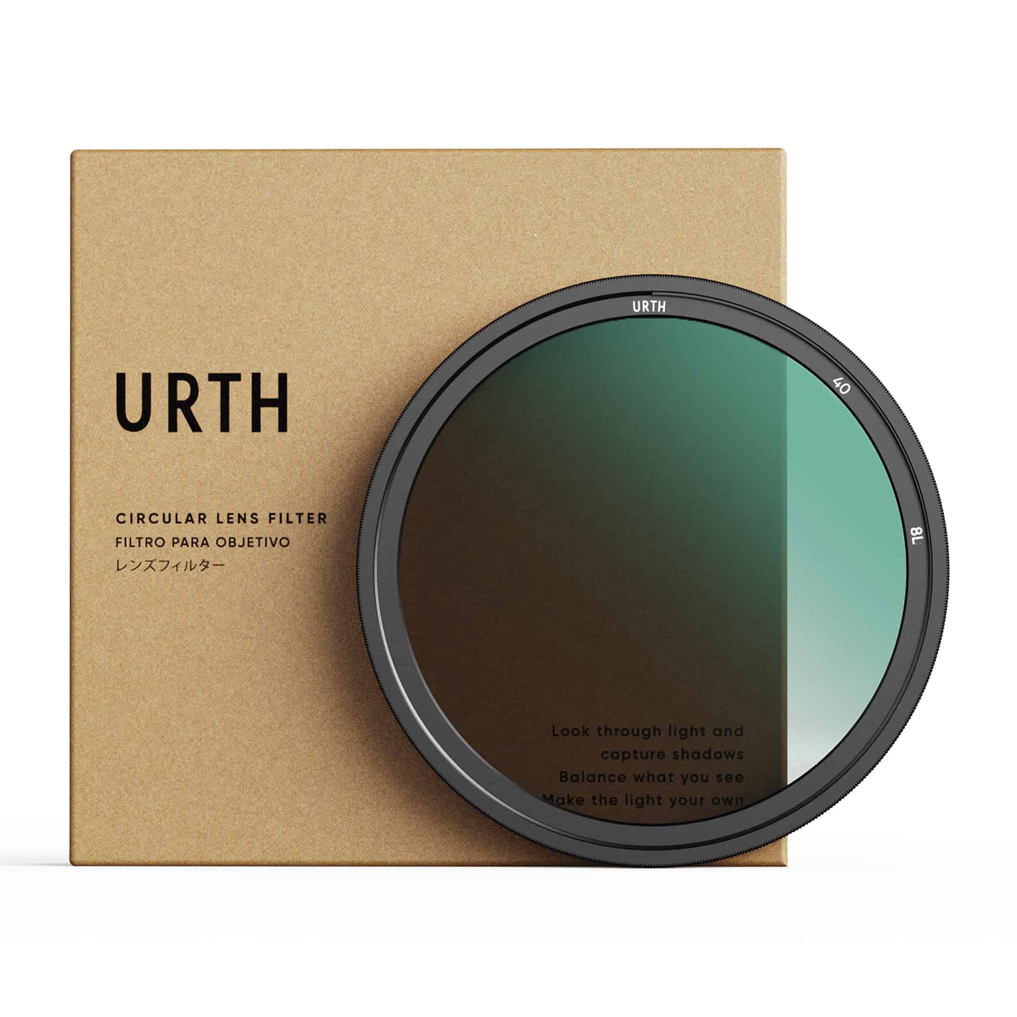 Filtro de Lente Polarizadora Circular Urth 40.5mm - Diseño