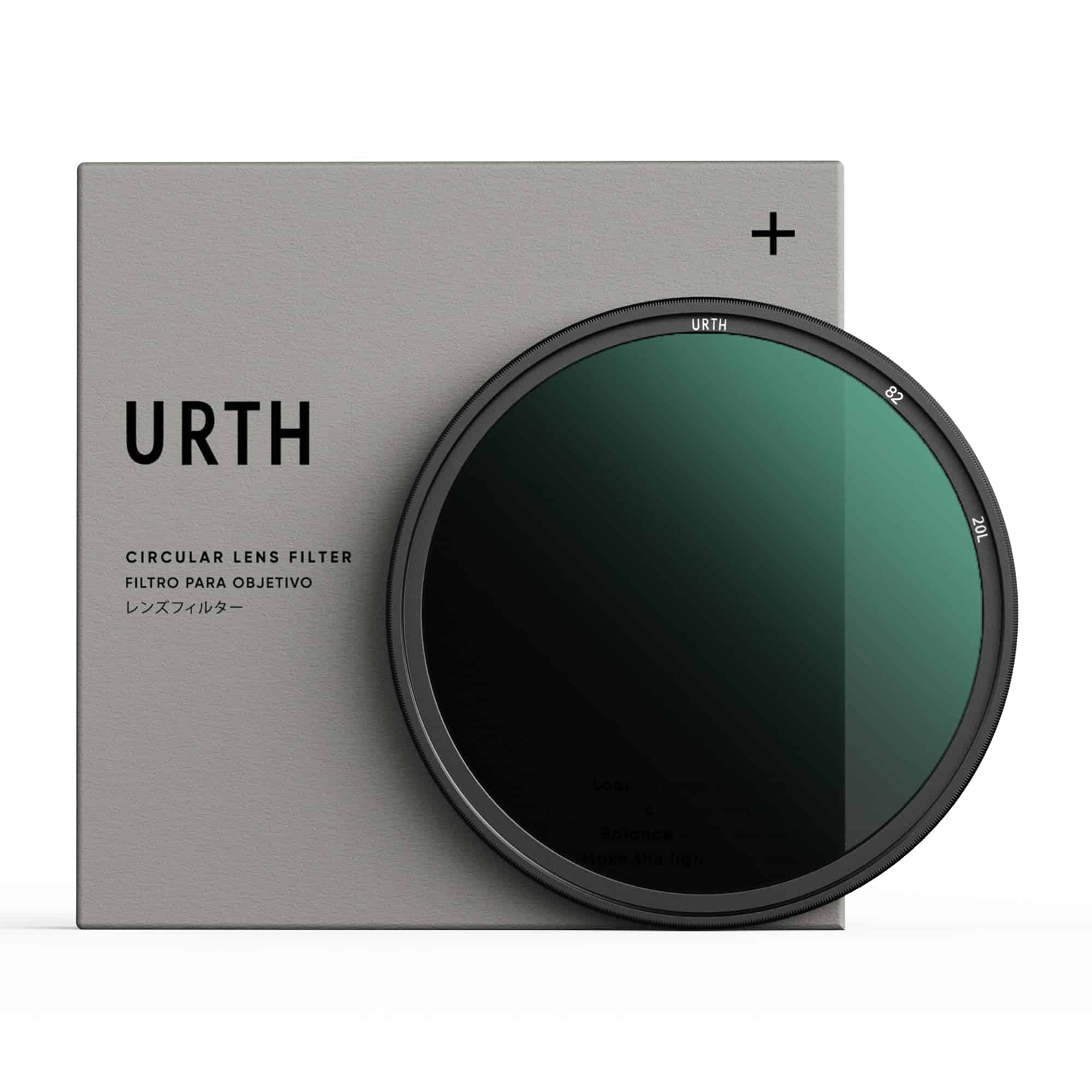 Filtro de Lente Urth 82mm ND16 (4 Paradas) (Plus+) -