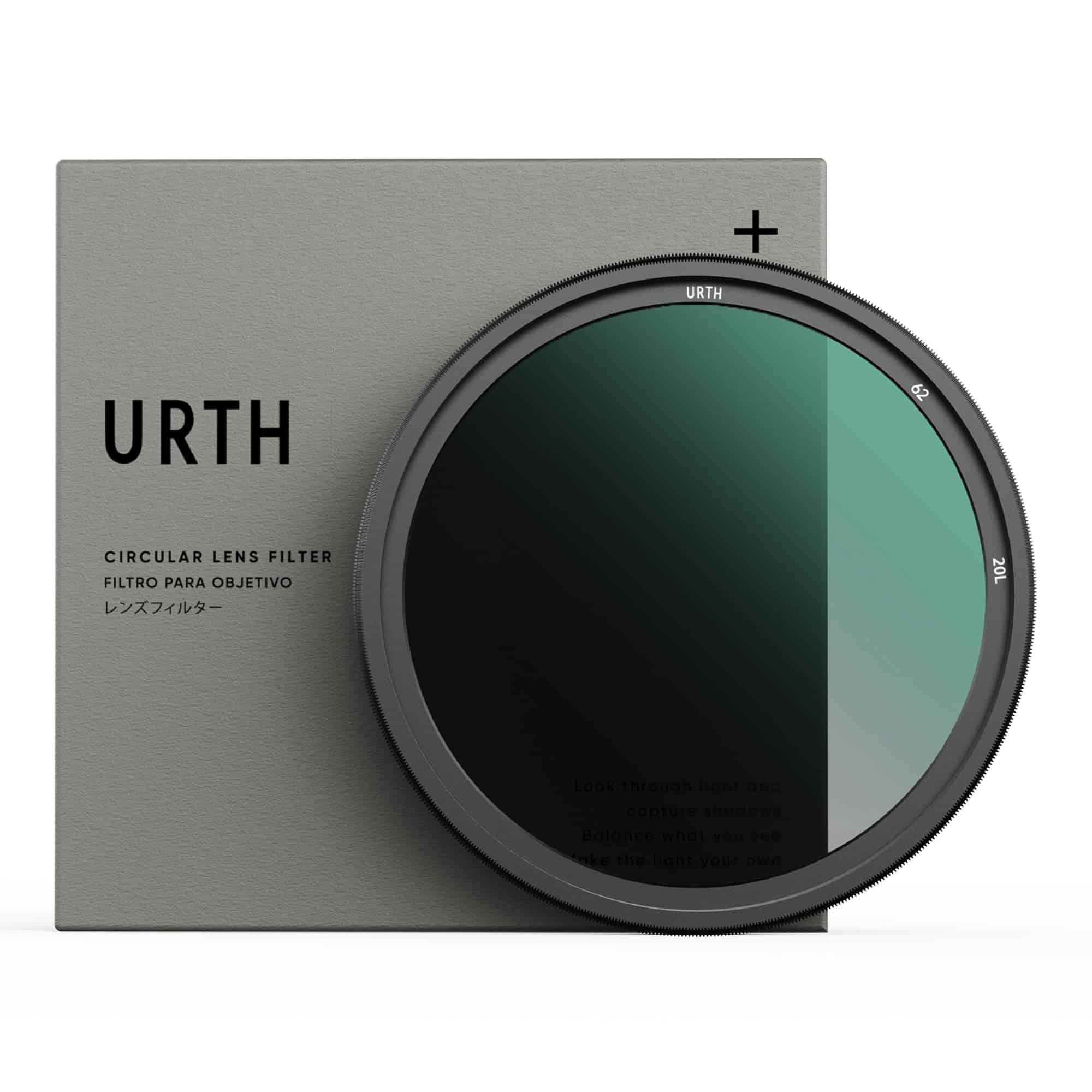 Filtro de lente ND2-32 Variable Urth de 62 mm (Plus+) –