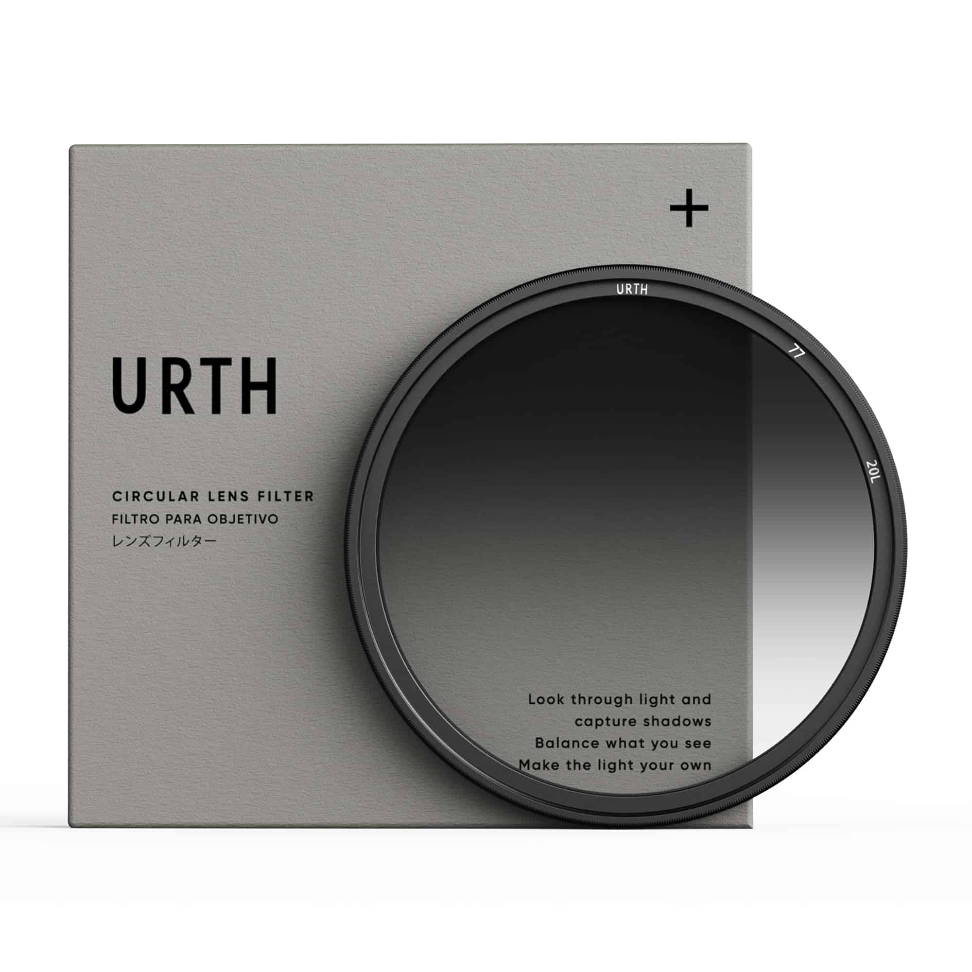 Filtro de Lente Graduado ND8 Suave Urth 77mm (Plus+) -