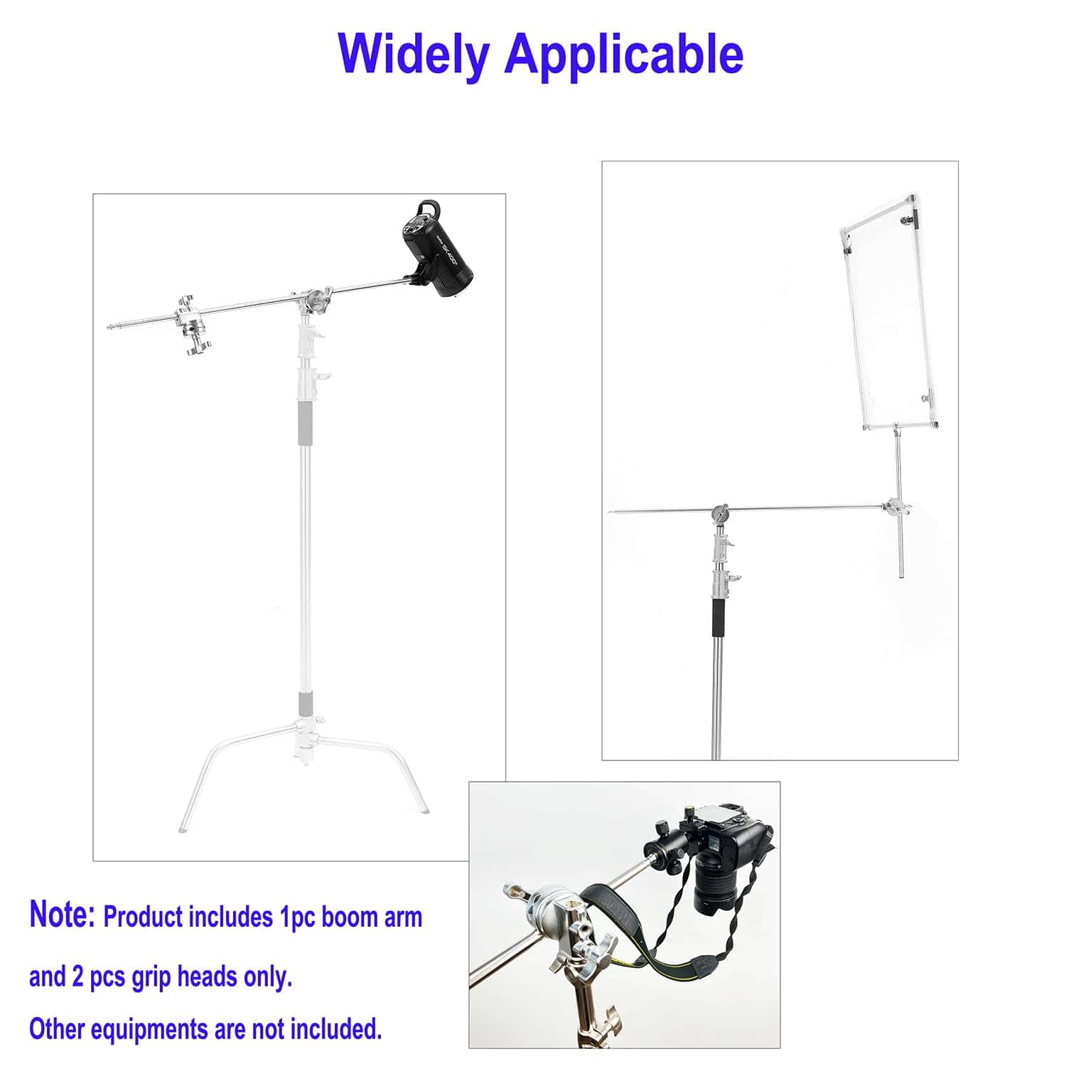 PHOCUS 42 pulgadas C Stand Boom Arm, Extensión Grip Boom - Imagen 7