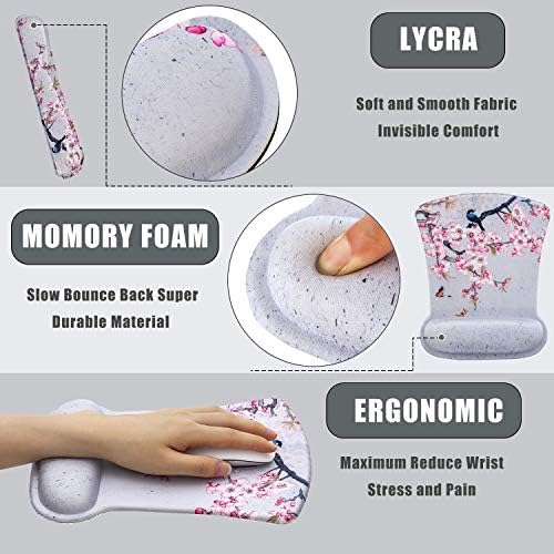 MousePad AORTDES 9.84" x 7.4"+Reposamuñecas ergonómico -Gris - Imagen 4