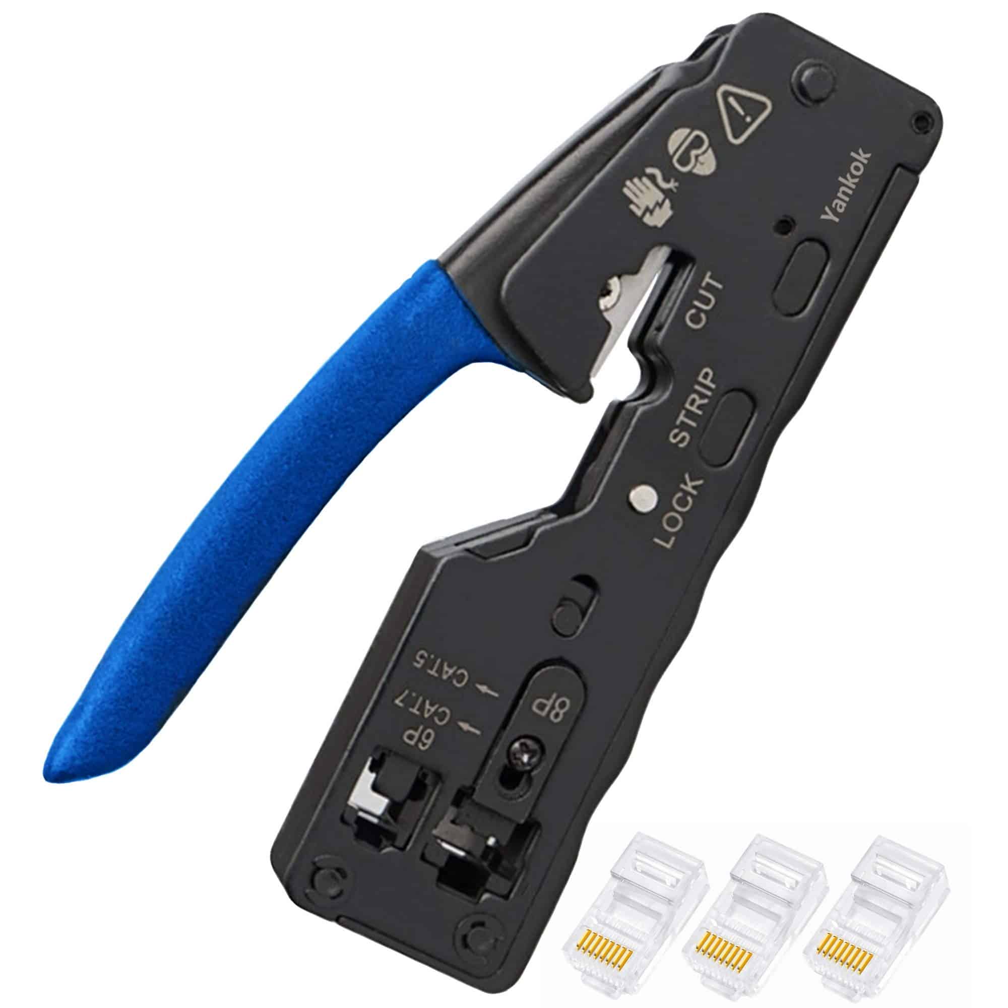 Yankok [La Última Crimpadora Pasante] Crimpa Conectores de