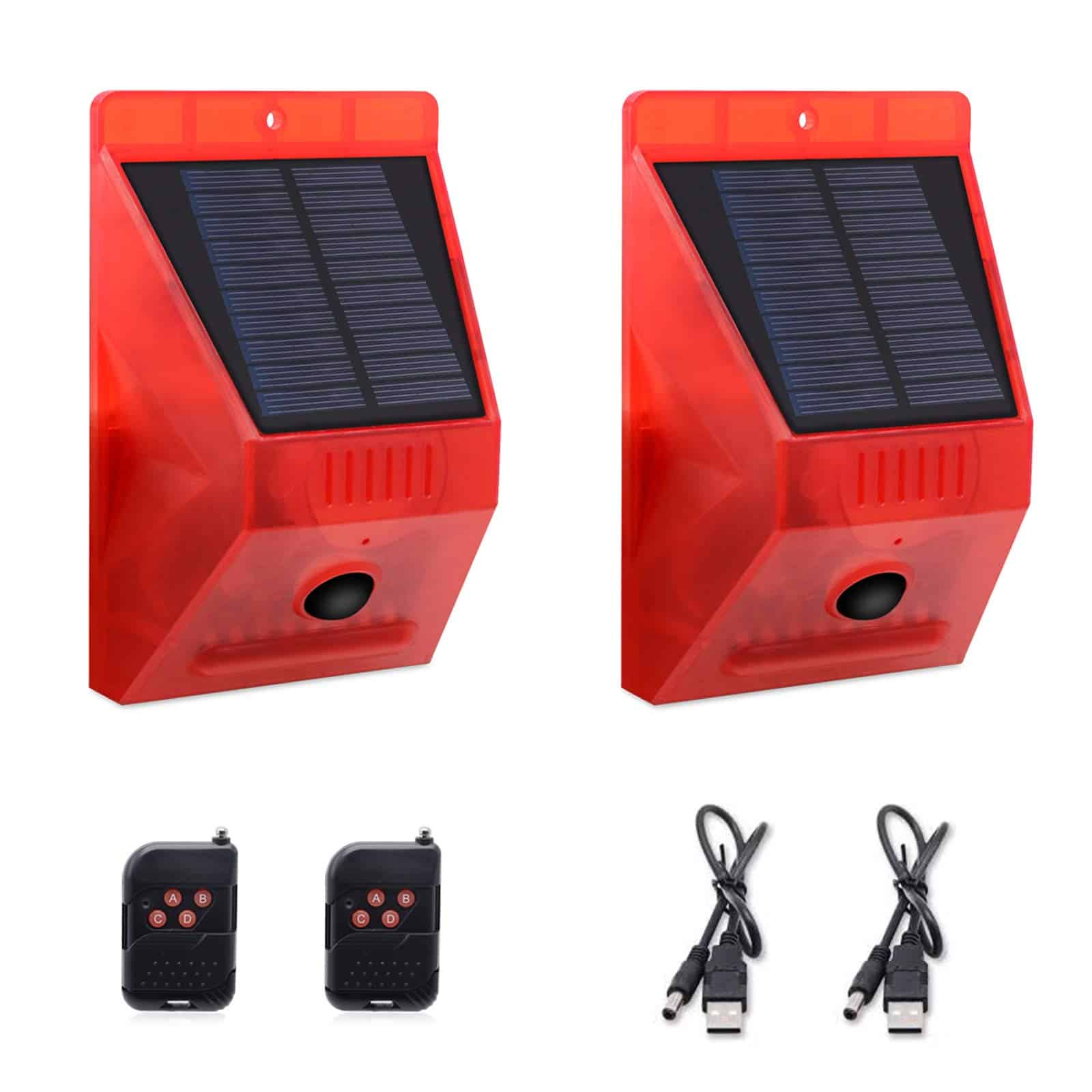 ChunHee Alarma Solar de Sensor de Movimiento para