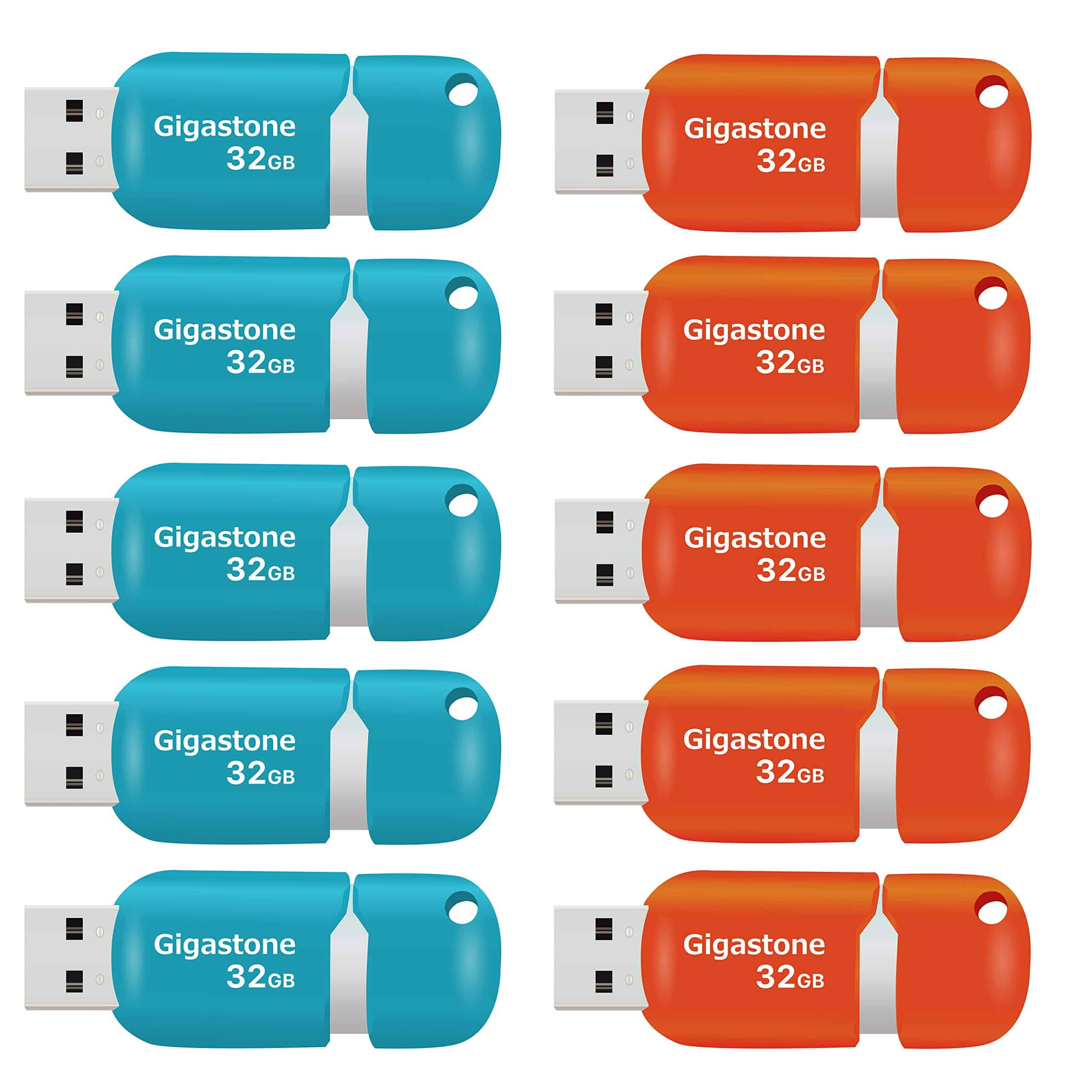 Gigastone V10 32GB Paquete de 10 Memorias USB 2.0 Unidad