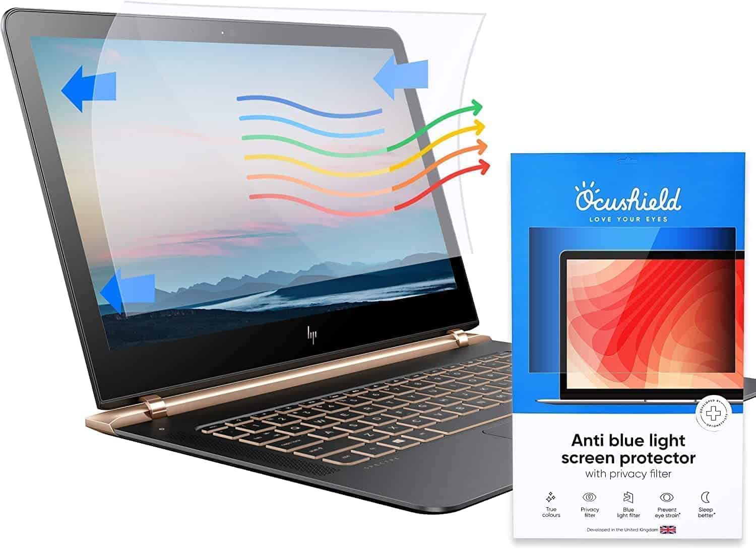 Protector de Pantalla Anti Luz Azul Ocushield 23" (16:9)