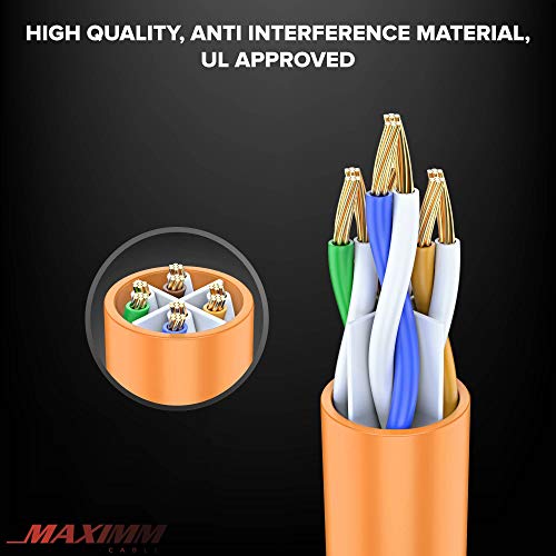 Cable Ethernet Maximm Cat 6 300 Pies UTP LAN -Naranja - Image 3