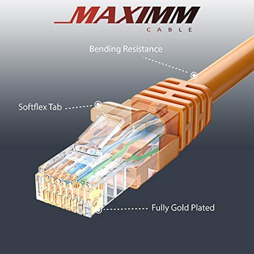 Cable Ethernet Maximm Cat 6 300 Pies UTP LAN -Naranja - Image 7