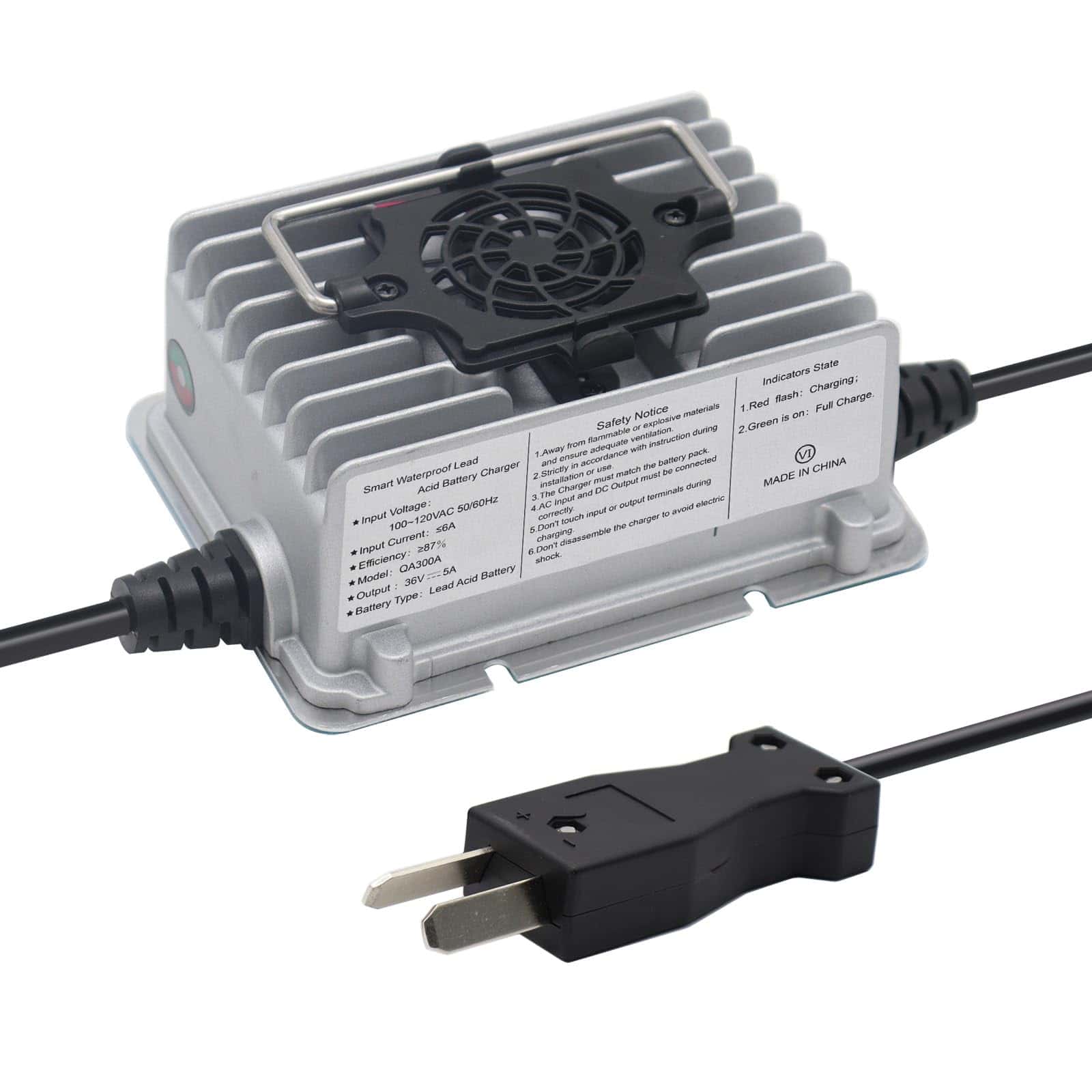 Cargador de Batería de Carro de Golf de 36V 5A para Batería