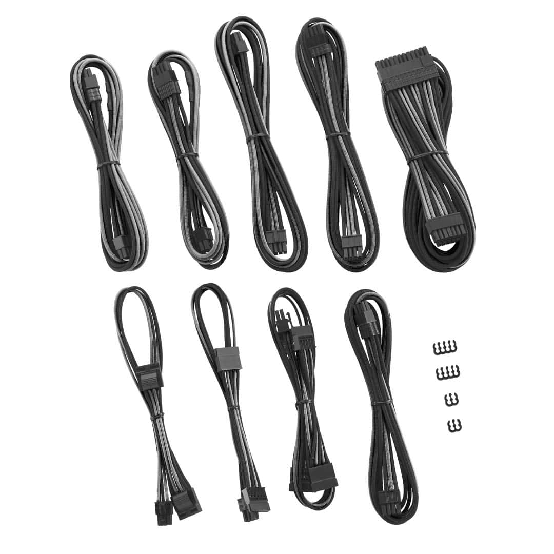 Alternative view of Kit de cables trenzados CableMod RT-Series Pro -Negro + Plat