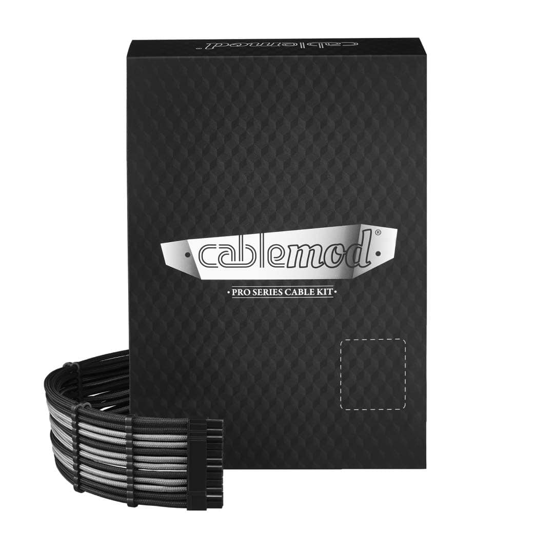 Kit de cables trenzados CableMod RT-Series Pro -Negro + Plat