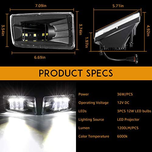 Luces LED auxiliares para niebla para Chevy Silverado - Image 4