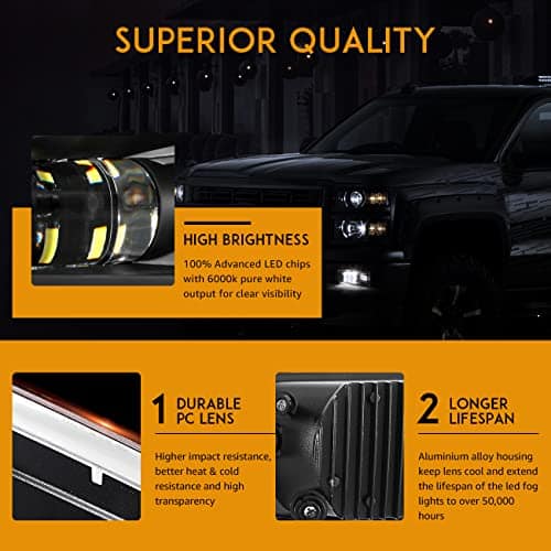 Luces LED auxiliares para niebla para Chevy Silverado - Image 3
