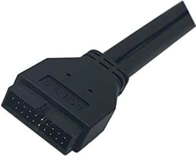 Cable GINTOOYUN 10'' USB 3.0 20 Pines Macho A Hembra -Negro - Image 4
