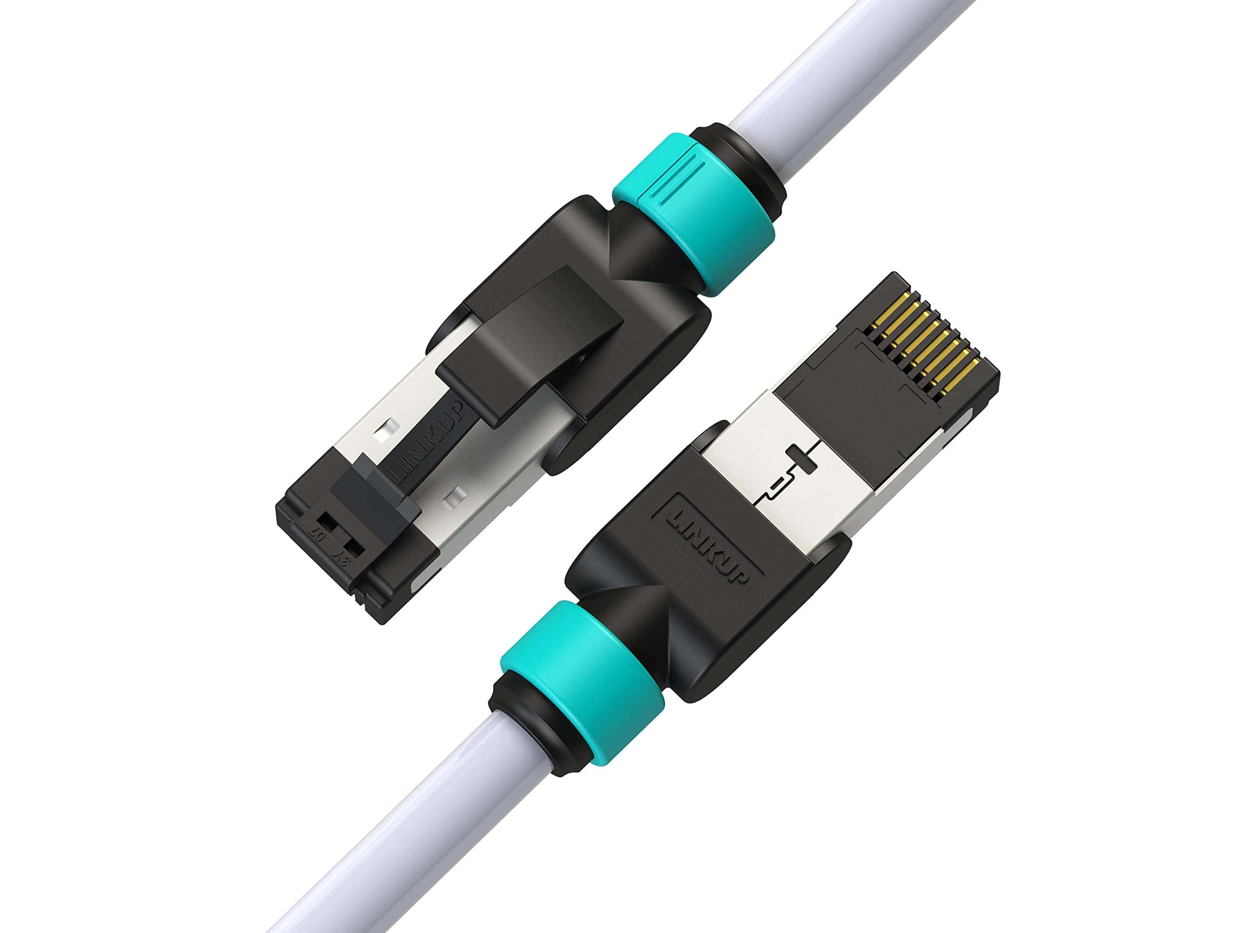 Cable Ethernet De Red LINKUP Cat7 50 Pies RJ45-Blanco