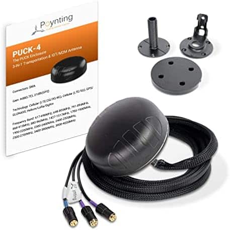 Antena y Transporte Poynting 4G LTE MiMo 2x2 GPS -Negro