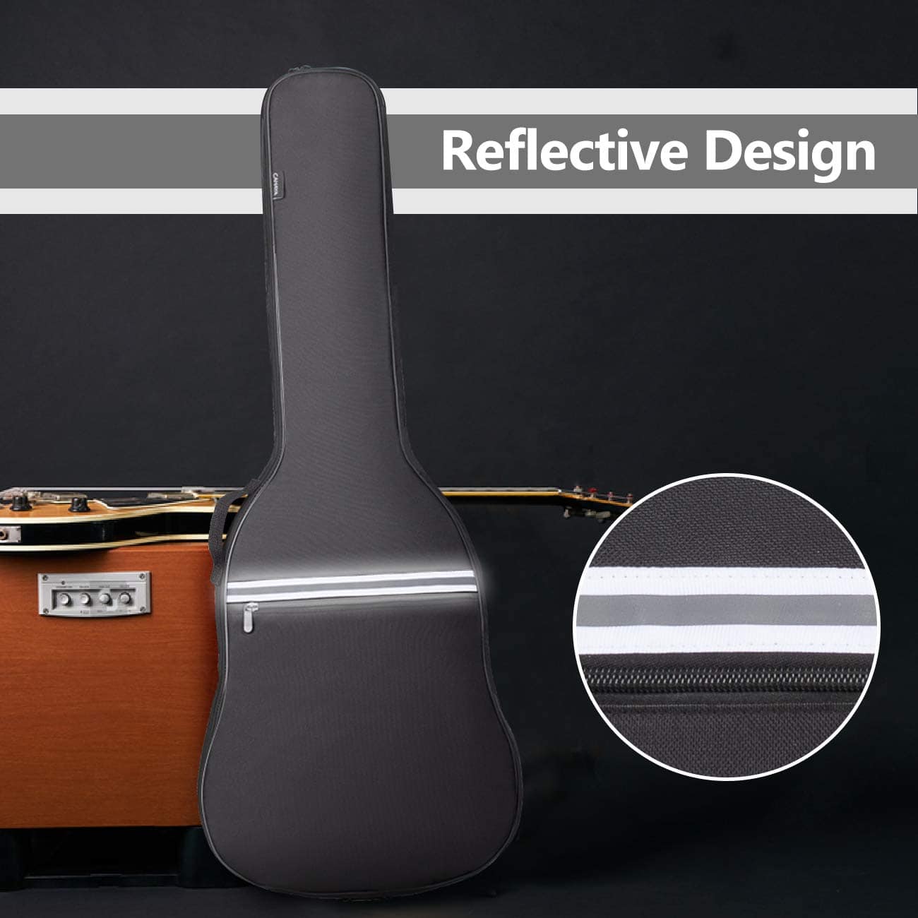 Funda para Guitarra Eléctrica CAHAYA con Acolchado de 6mm y - Image 3
