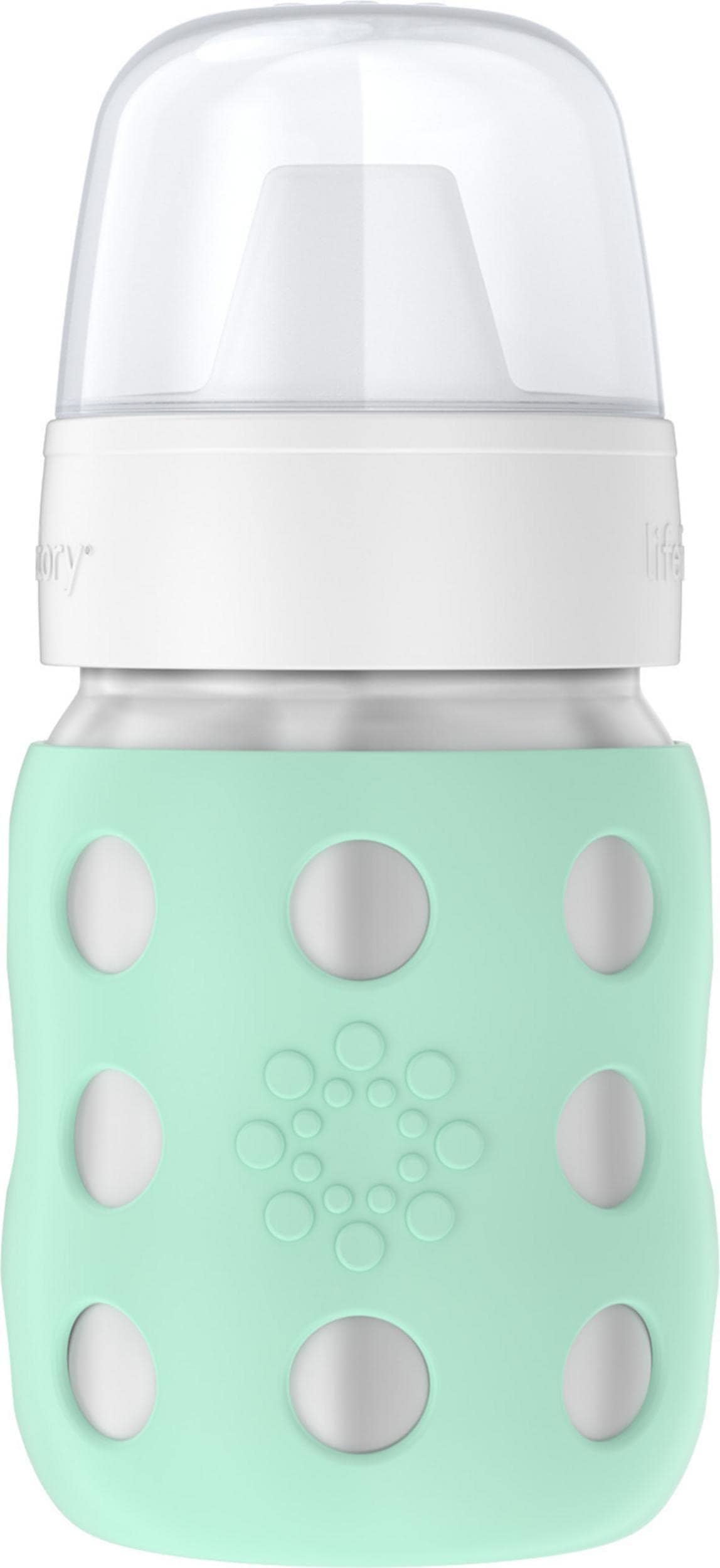 Biberón para bebé de cuello ancho de acero -Menta