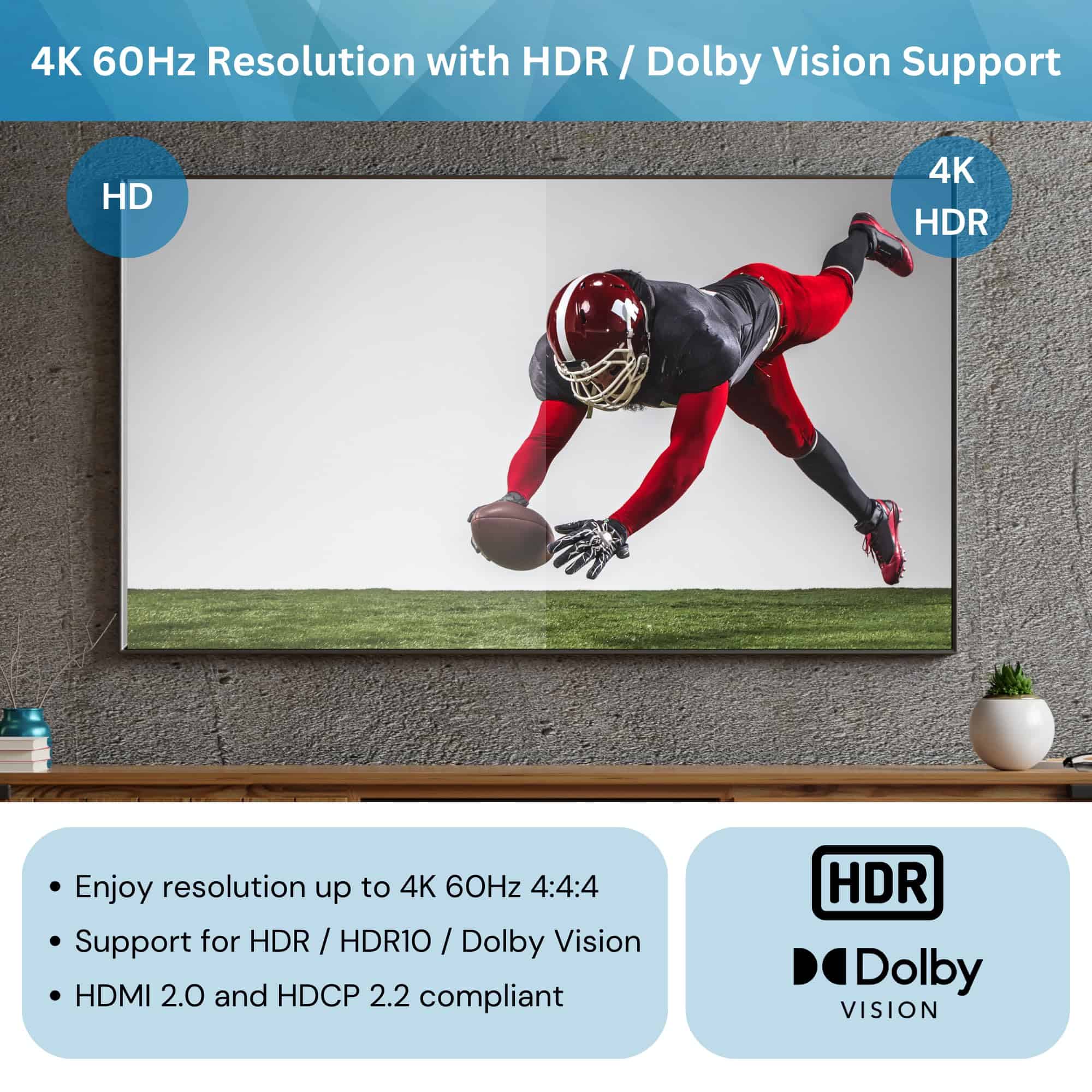 Divisor HDMI J-Tech Digital 4K 60Hz 1X4 Salida - Image 4