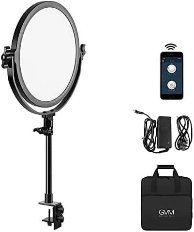 Luz de Video GVM LED 10'' Bi-Color 3200K-5600K -Negro
