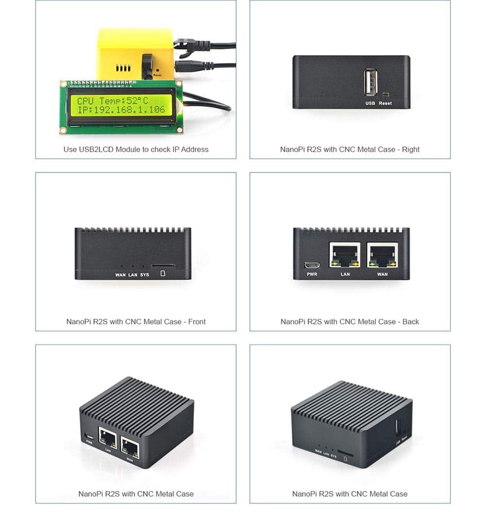NanoPi R2S Router Mini de Código Abierto con Dos Puertos – Lapson México