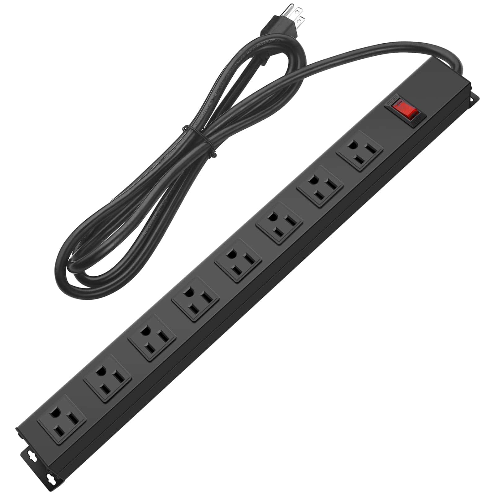 Regleta de Energía de Metal de Espaciado Ancho HHSOET, 8