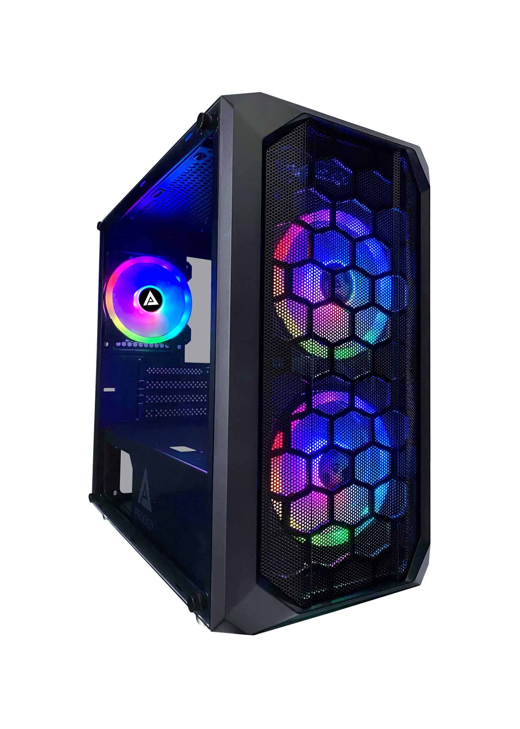 Carcasa PC Gaming Apevia PRODIGY-BK Vidrio 3 Ventiladores