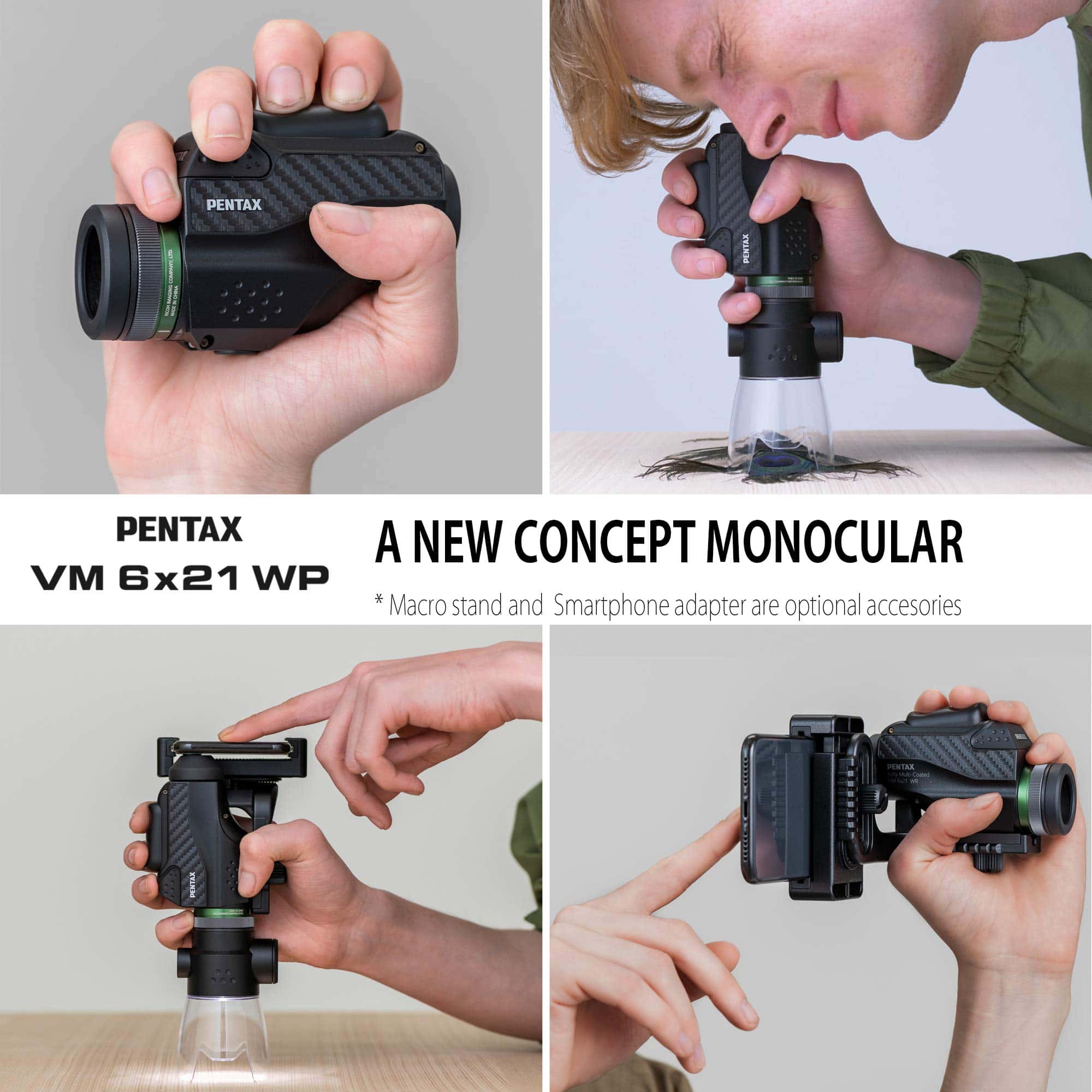 PENTAX Monocular VM 6×21 WP Fácil de usar con una sola mano - Imagen 4