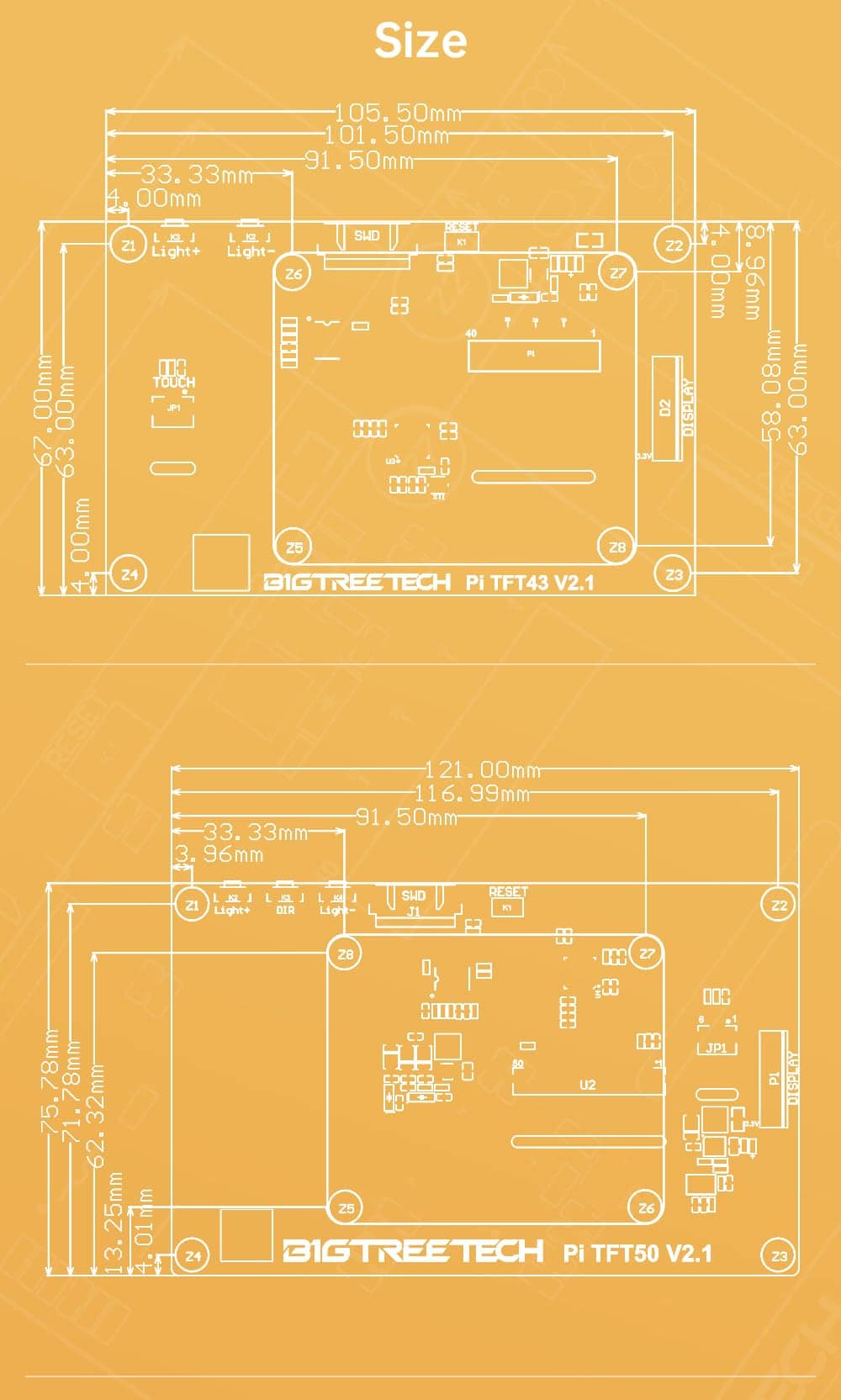 Pantalla Lcd Bigtreetech Upgrade Pi Tft50 V2.1 Tft Dsi - Imagen 8