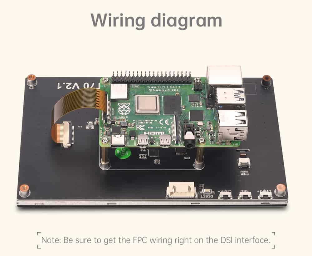 Pantalla Lcd Bigtreetech Upgrade Pi Tft50 V2.1 Tft Dsi - Imagen 6