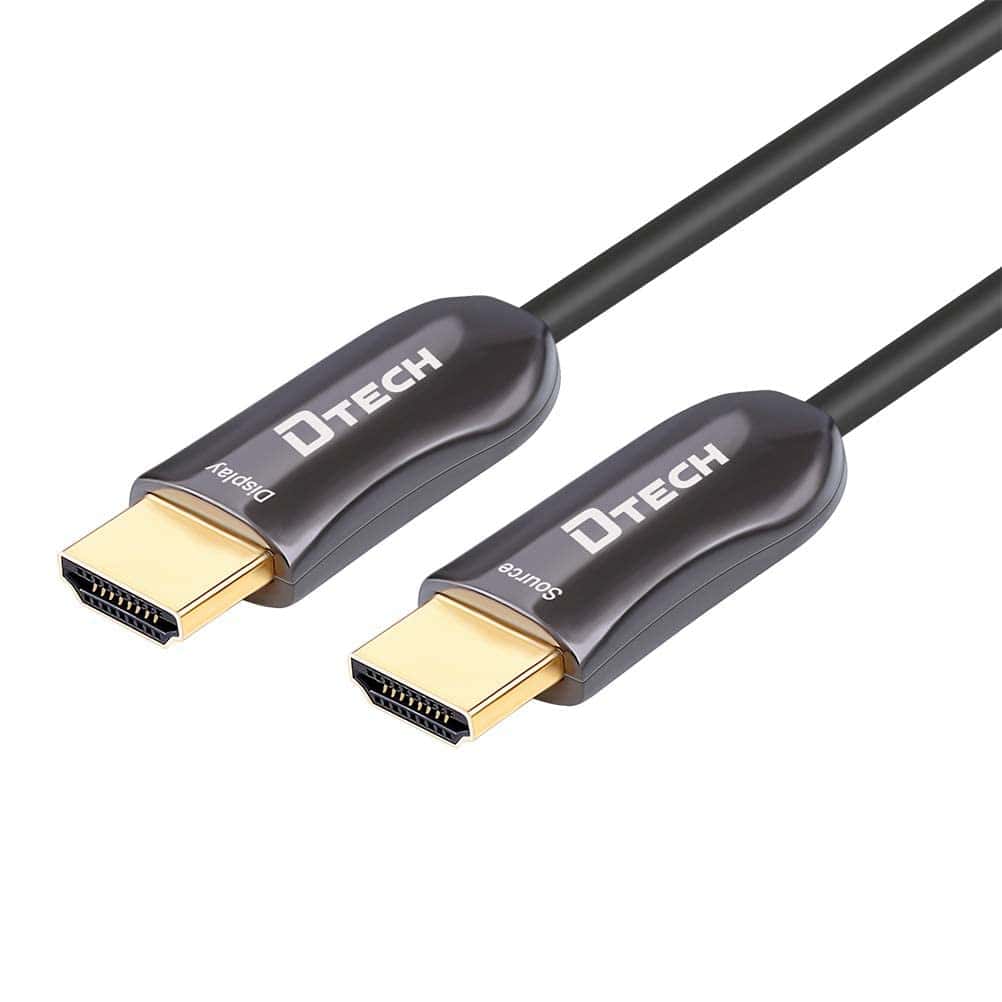Cable de fibra óptica HDMI DTech de 328 pies 4K 60Hz,