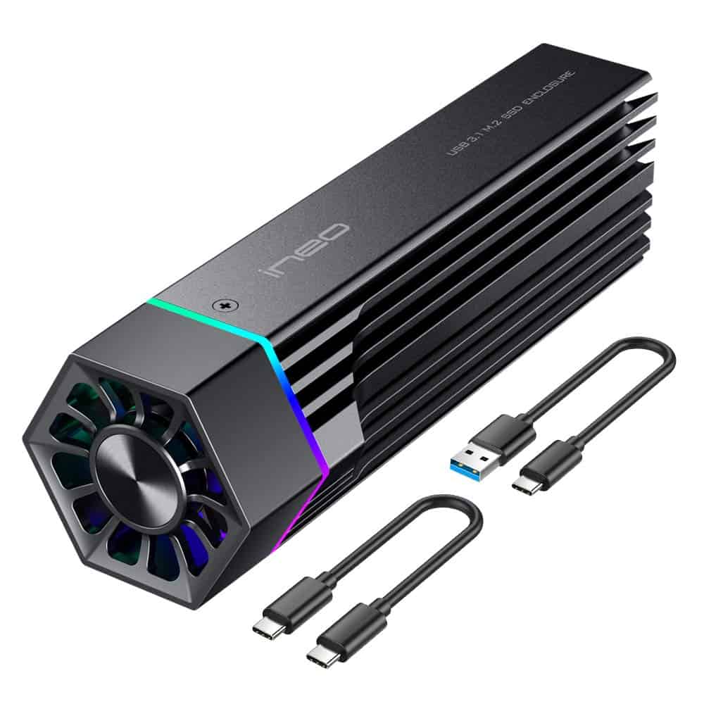 Carcasa M.2 Nvme (pcie) Ssd De Ineo Con Ventilador De