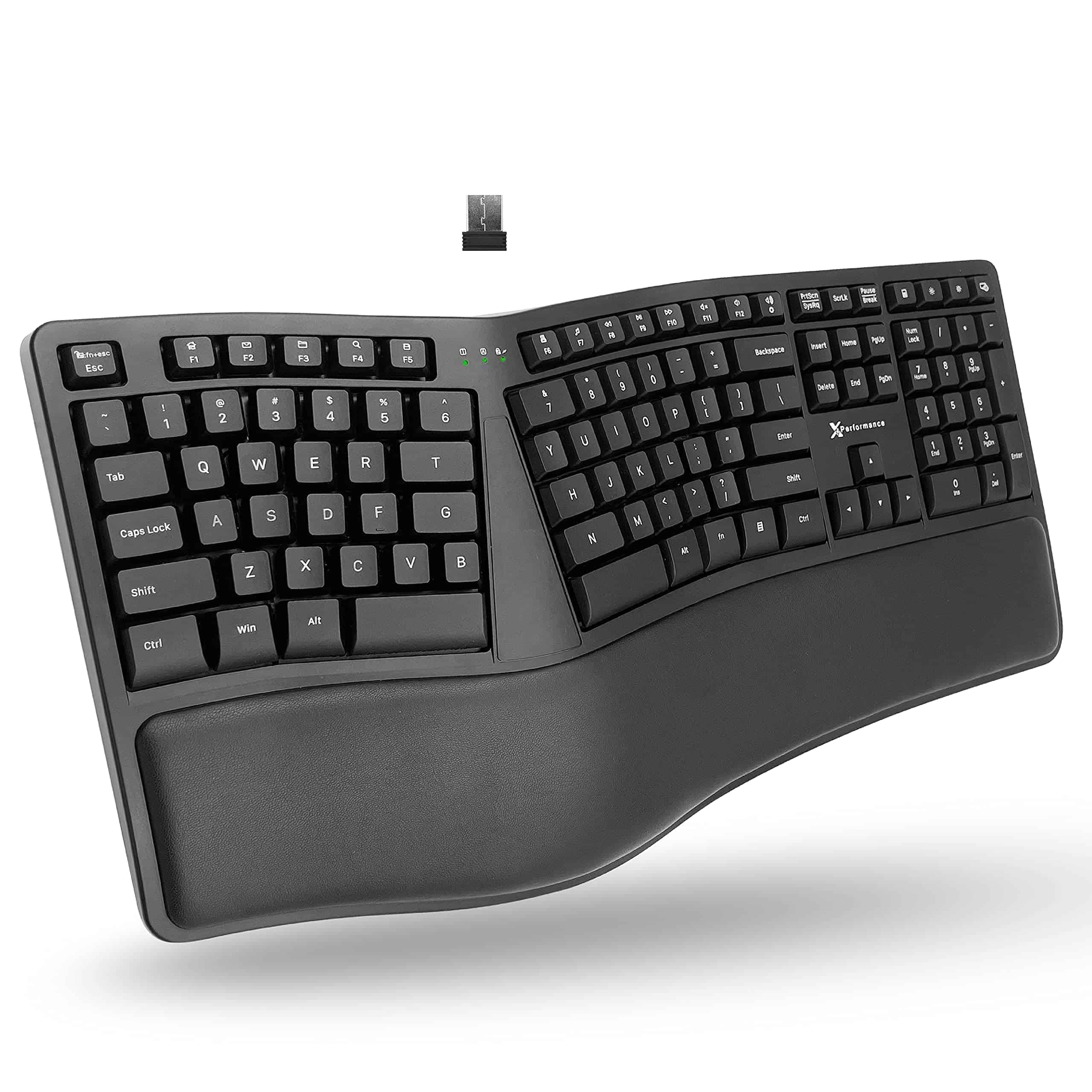 Teclado Ergonómico Inalámbrico X9 con Reposamuñecas –