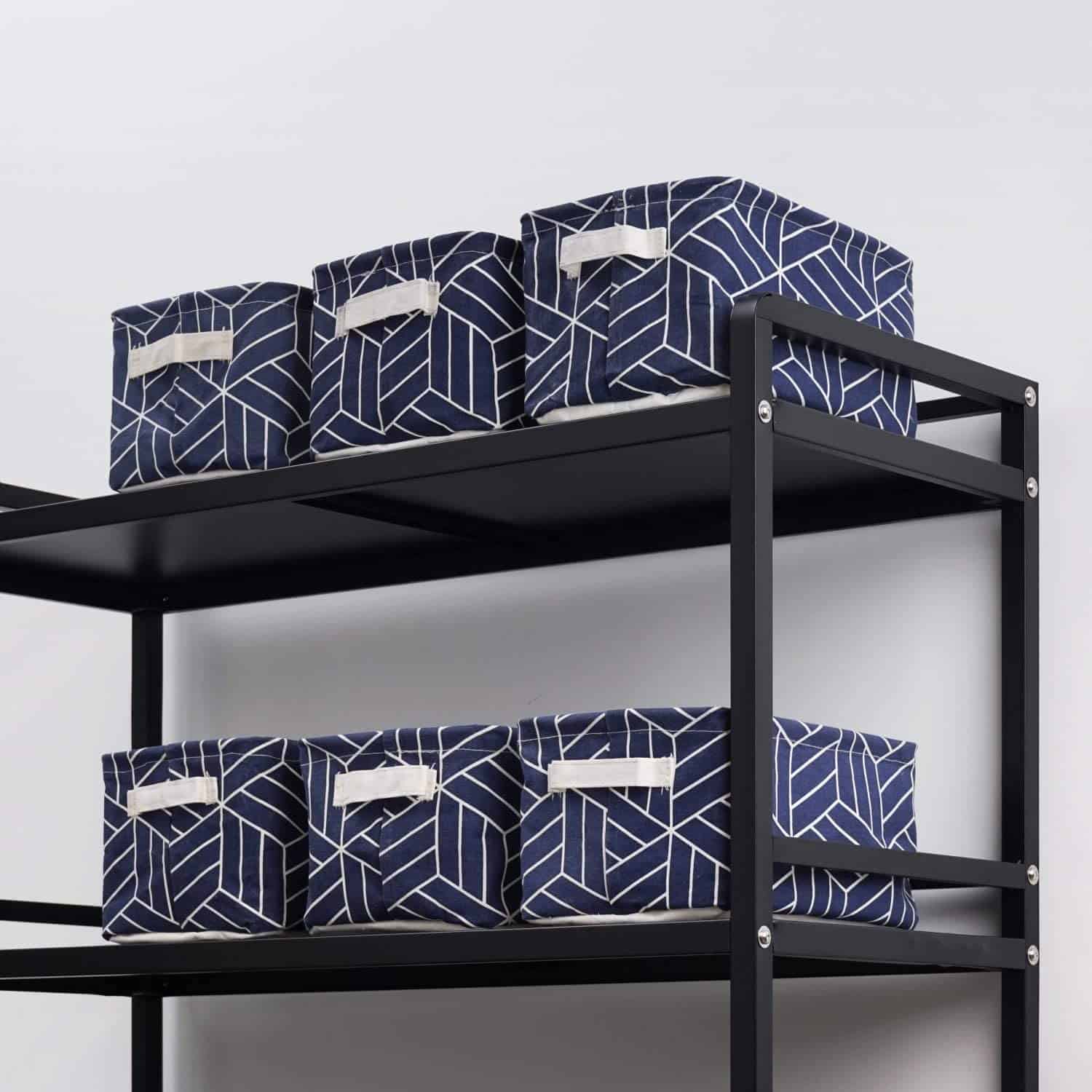 Crowned 6 Pcs Cesta de Almacenamiento Plegable Cubo de Tela - Image 6