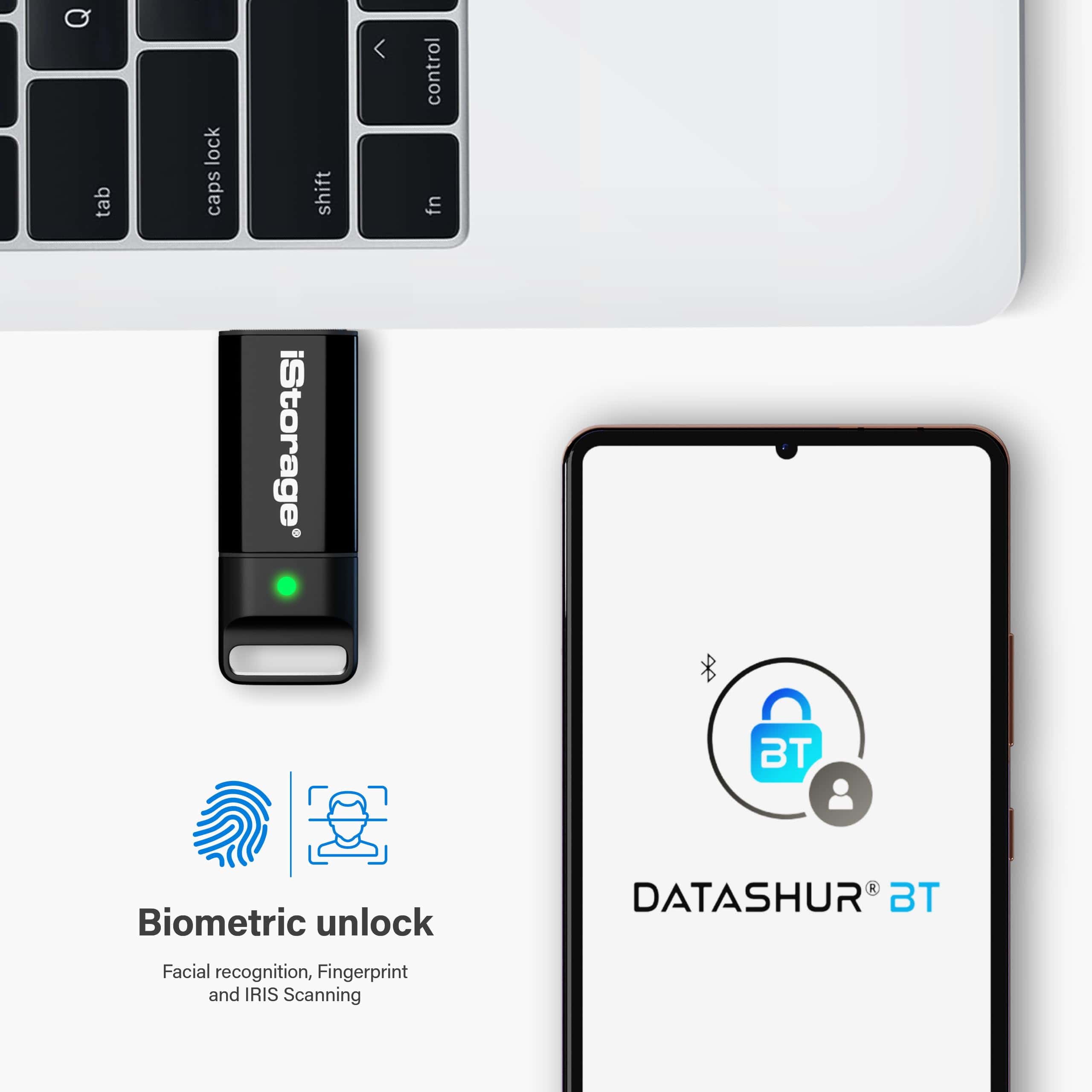 iStorage datAshur BT 32 GB | Unidad Flash Segura Encriptada - Image 4