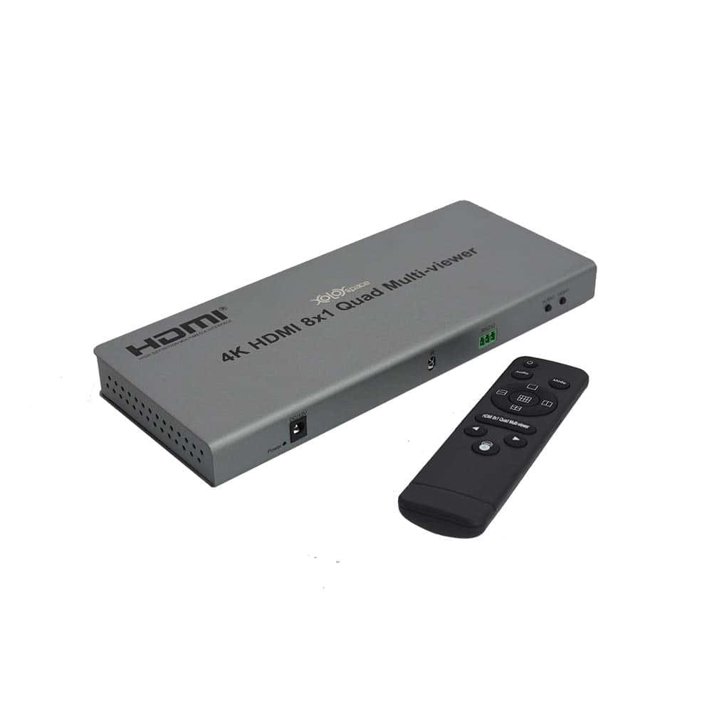 XOLORspace QV801 8×1 4K 60HZ HDMI Quad Multi-viewer Divisor
