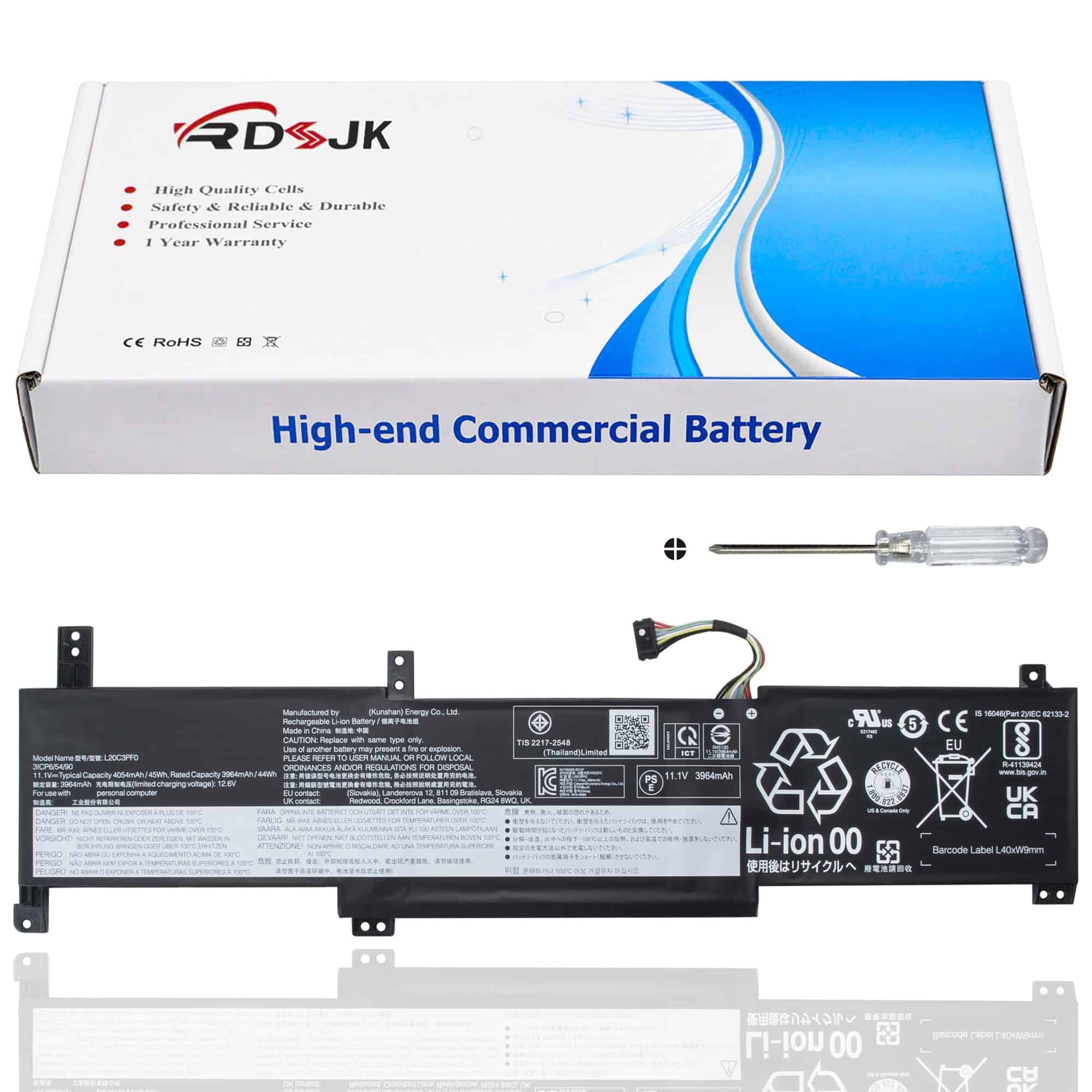 Batería de portátil RDSJ L20L3PF0 L20M3PF0 L20C3PF0 para