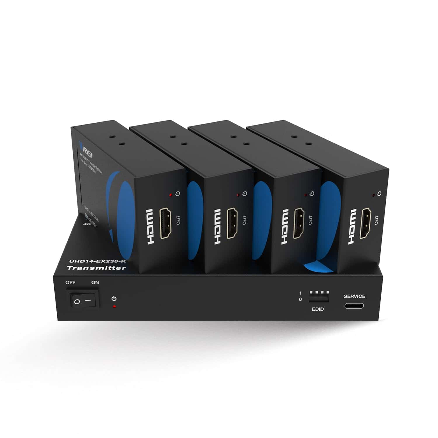 Splitter Extensor HDMI 4K 1x4 OREI, Múltiple sobre un solo